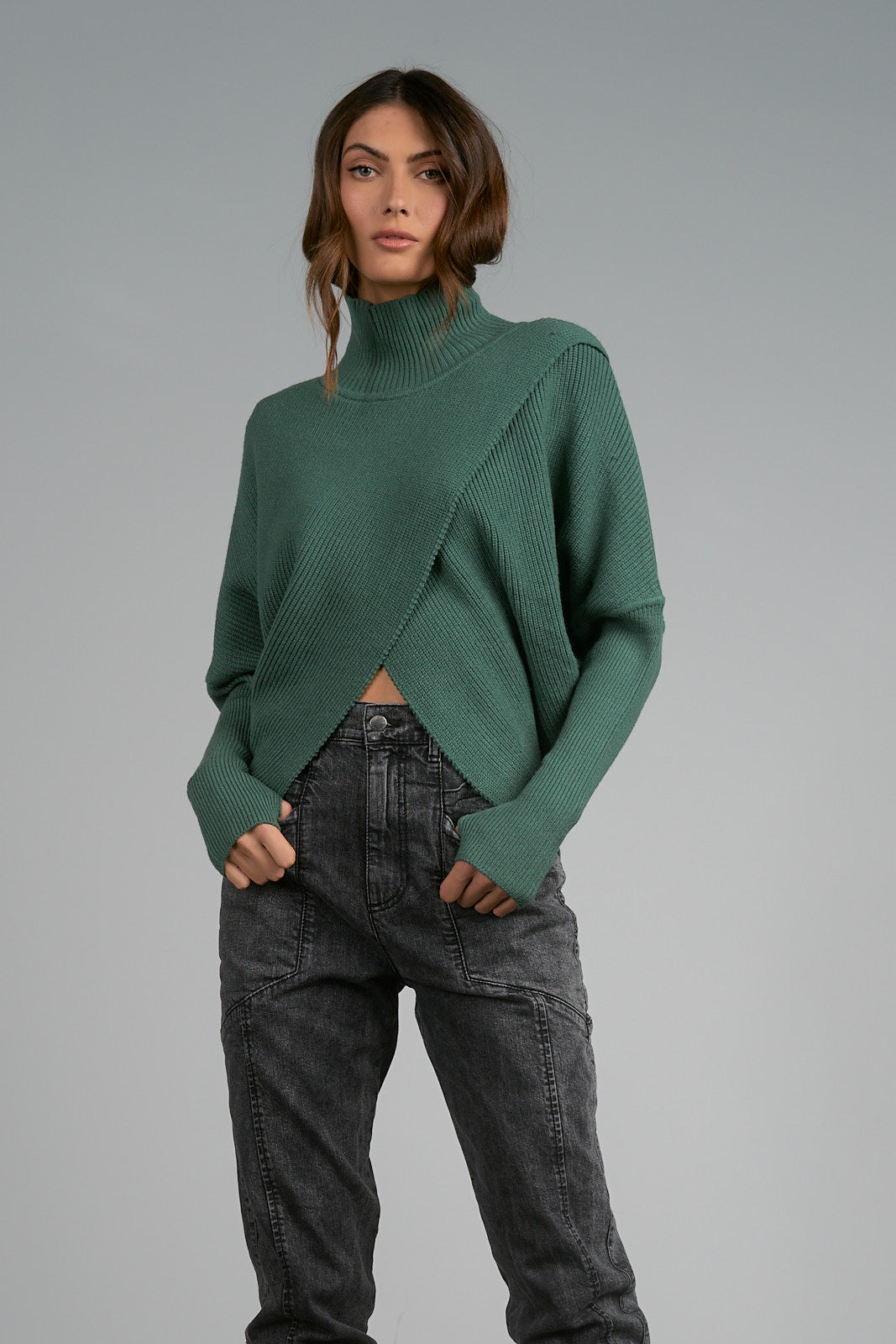 Front criss cross clearance sweater