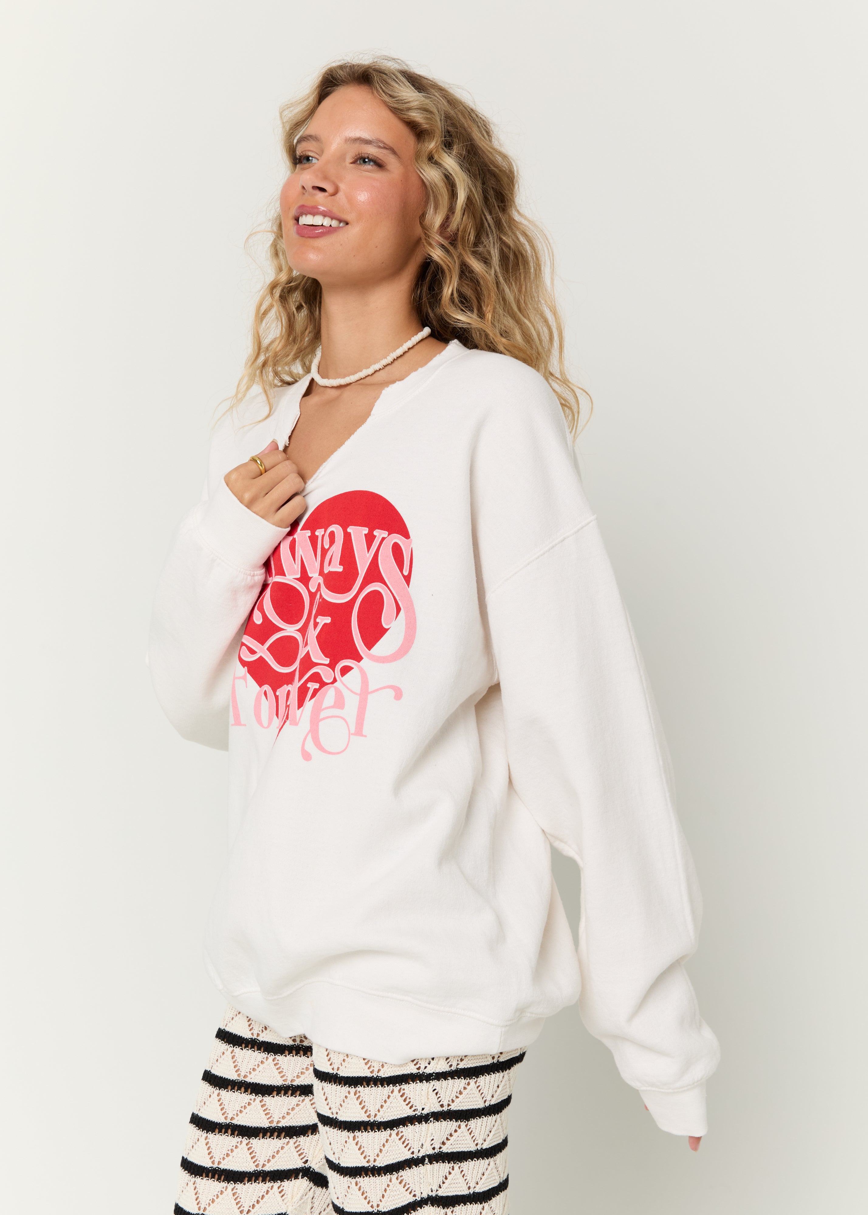 Always & Forever Cut Crew Sweatshirt