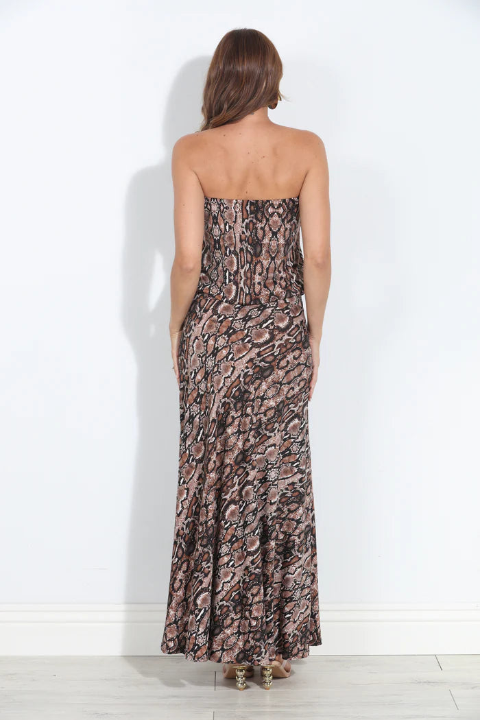 Stretch Drop Waist Maxi Dress