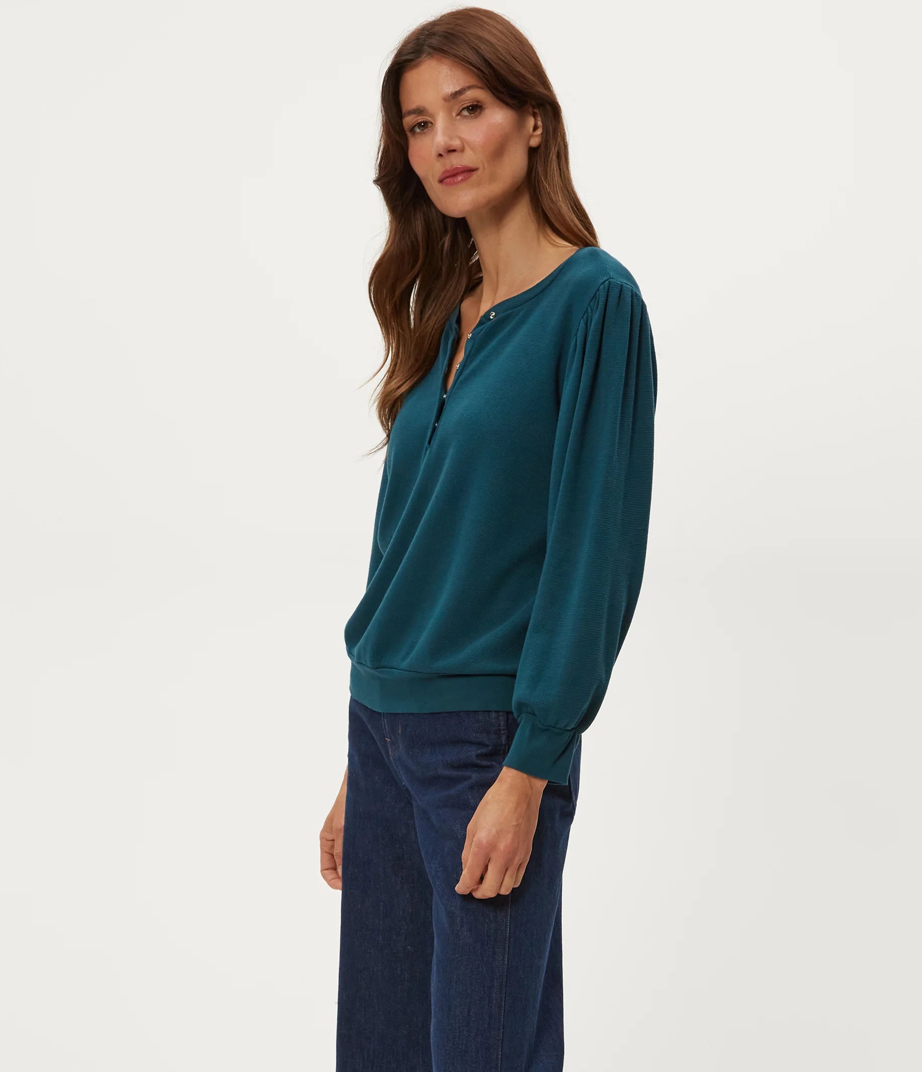 Sophy Puff Sleeve Henley