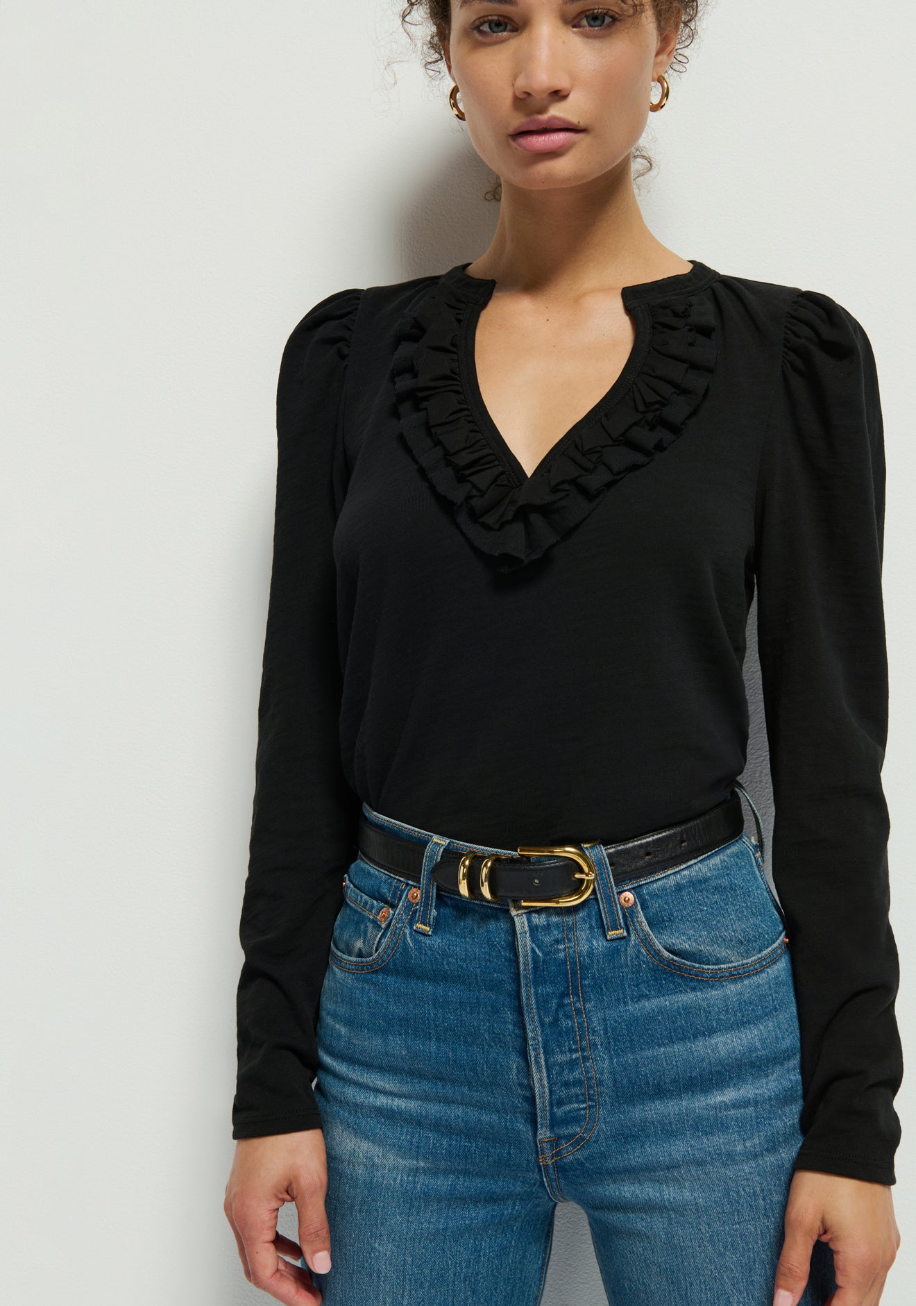 Valita Split Neck Top