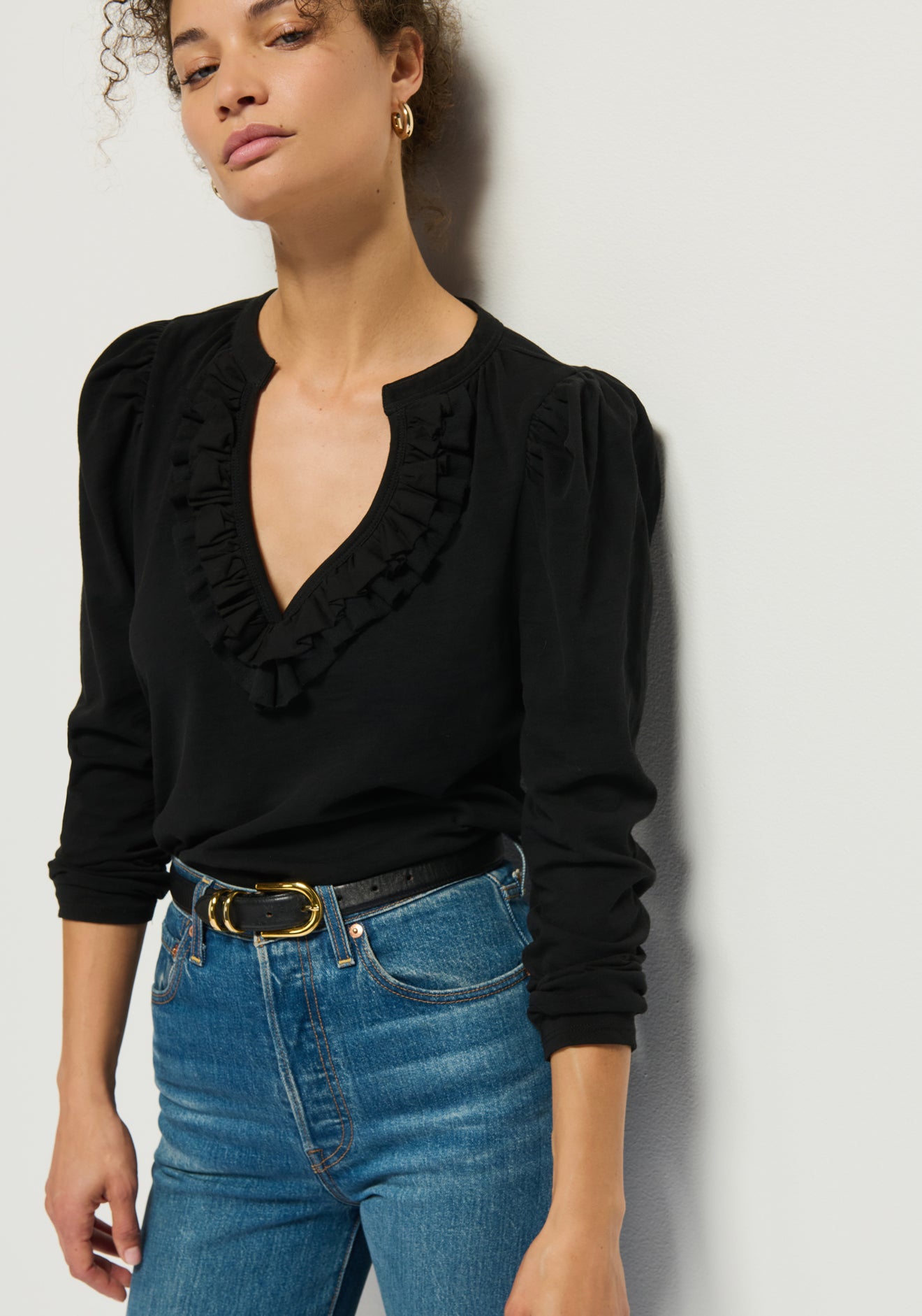 Valita Split Neck Top