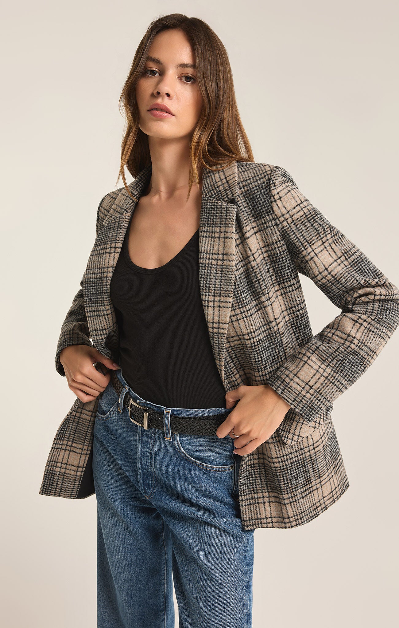 Kingston Relaxed Plaid Blazer