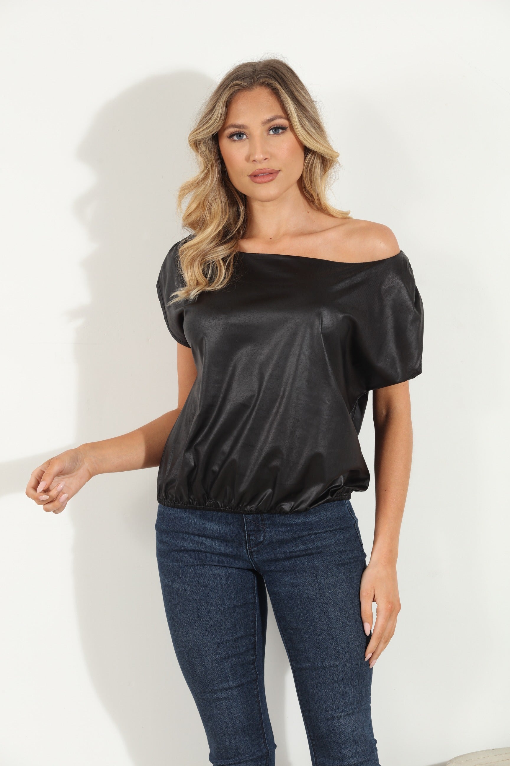 Pleather Tee