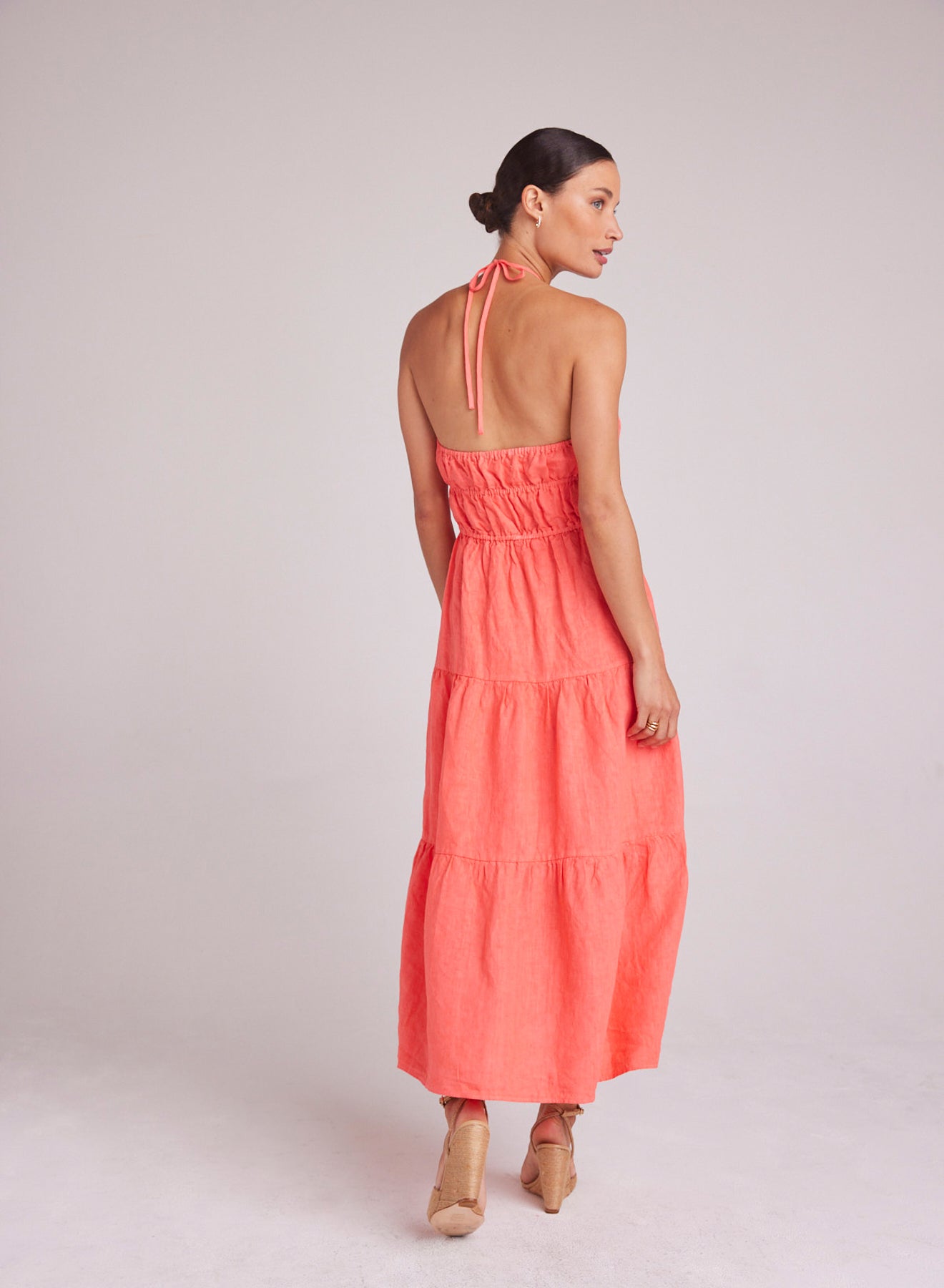 Gathered Halter Midi