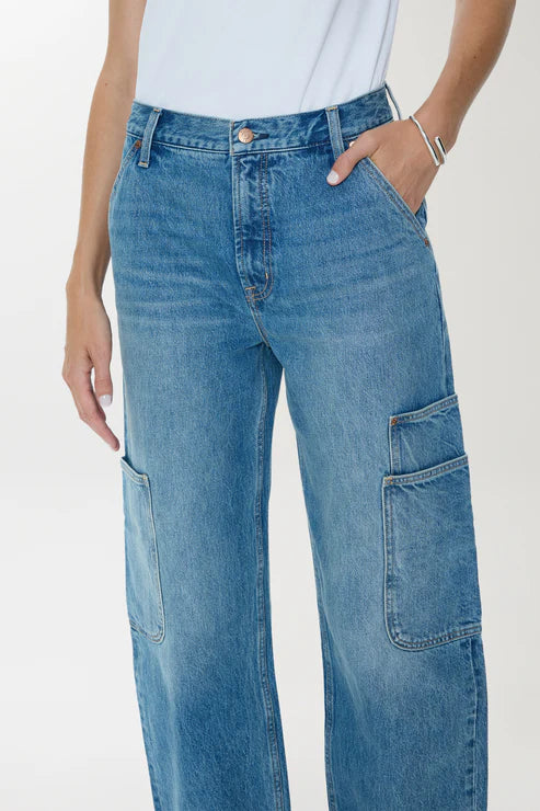 Sonny High Rise Barrel Jean