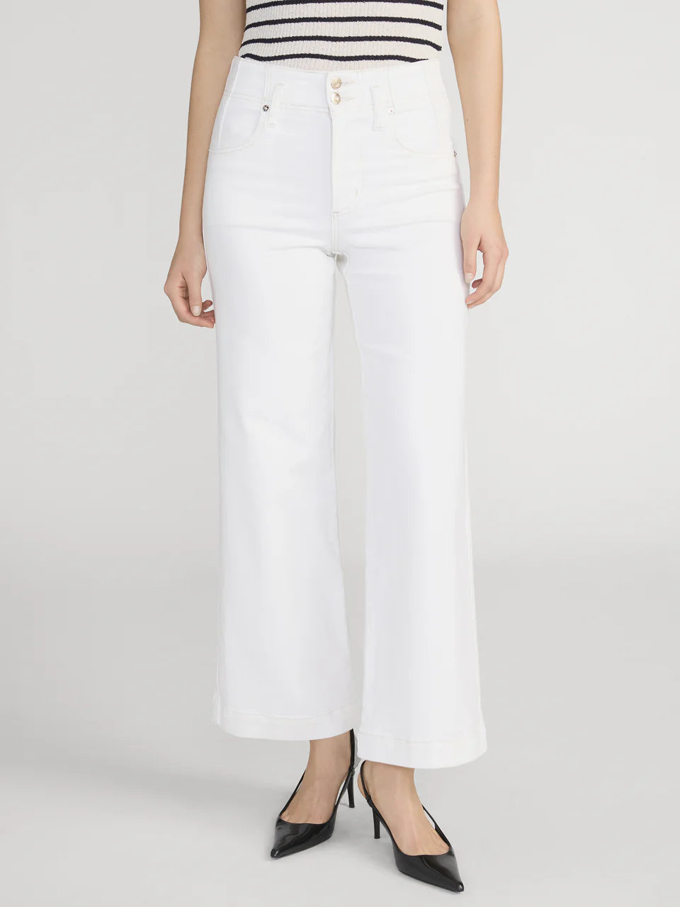 Seamed Wide Trouser Crop