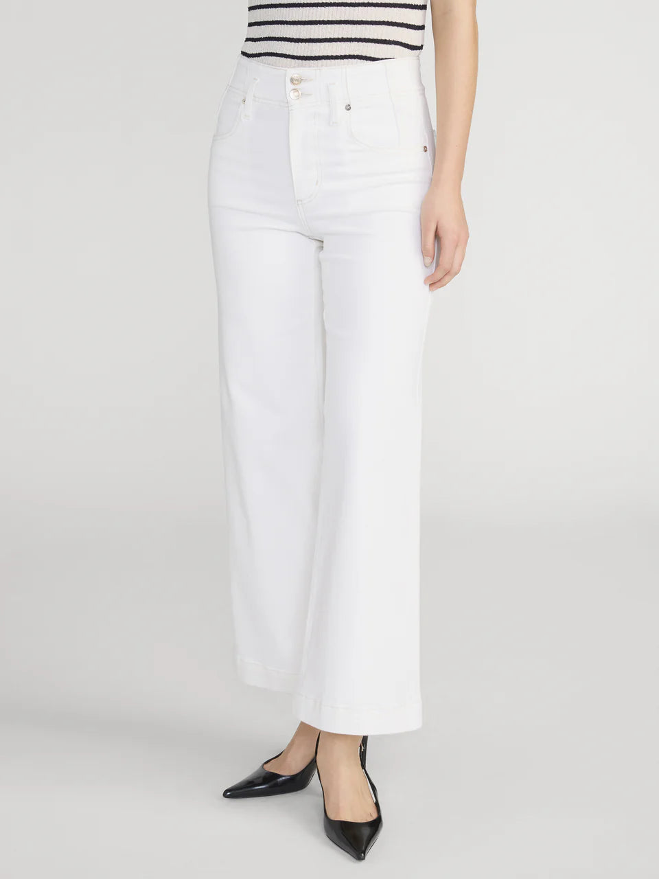 Seamed Wide Trouser Crop