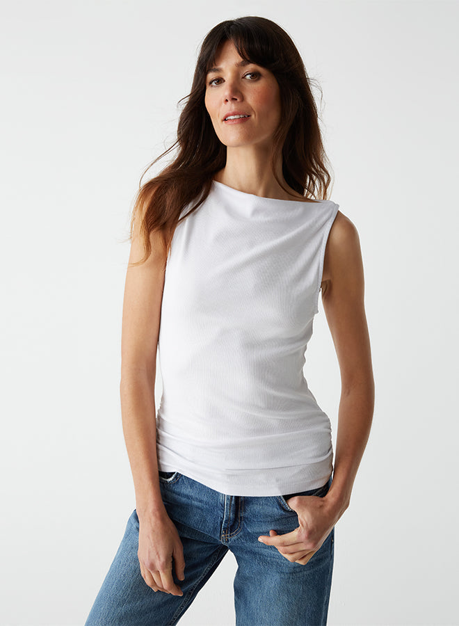 Coco Ruched Boat Neck Top