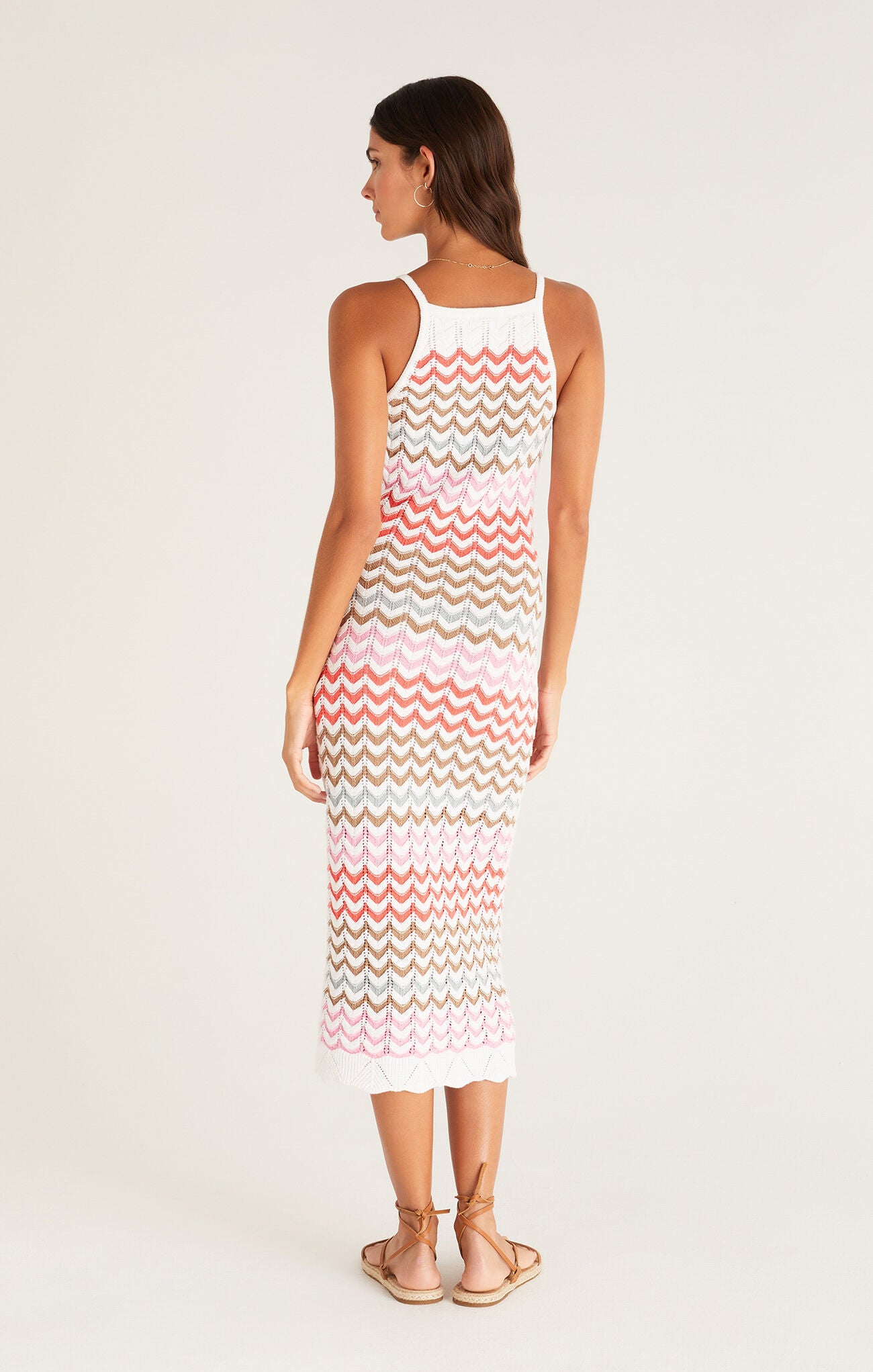 Camille Stripe Crochet Dress