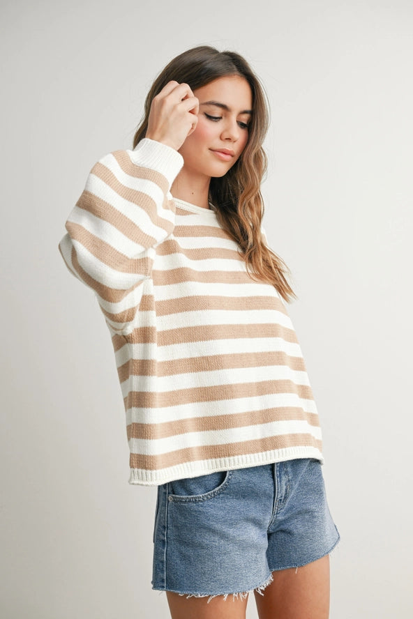 Stripped Sweater Top