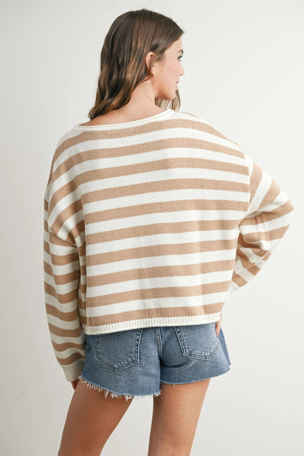 Stripped Sweater Top