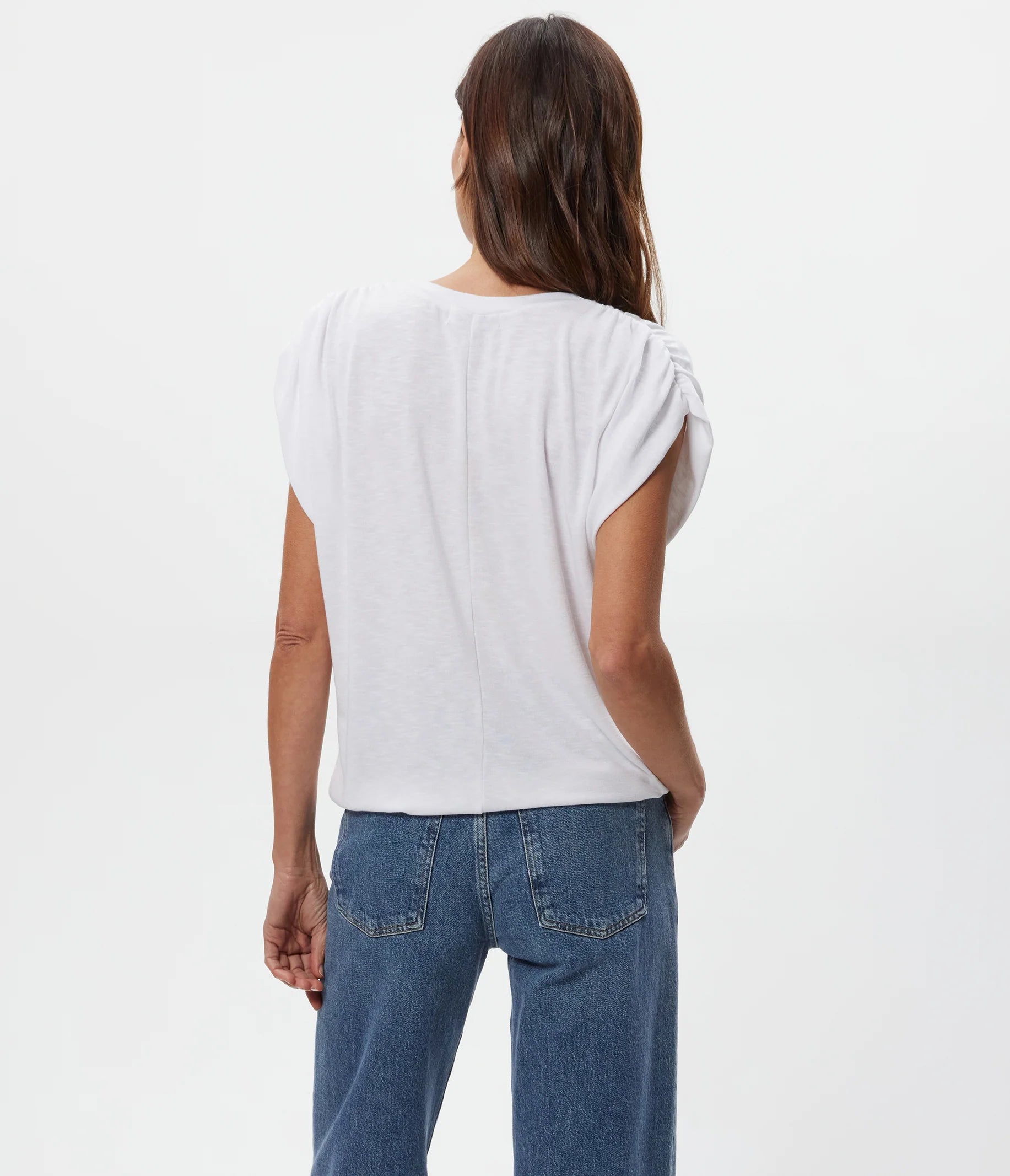 Sharon Shirred Bubble Top