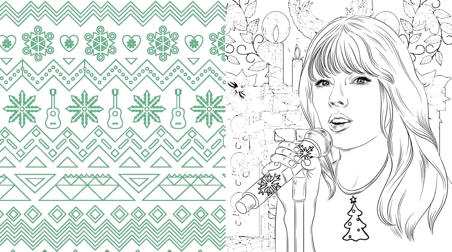 Unofficial Taylor Swift Christmas Coloring Book