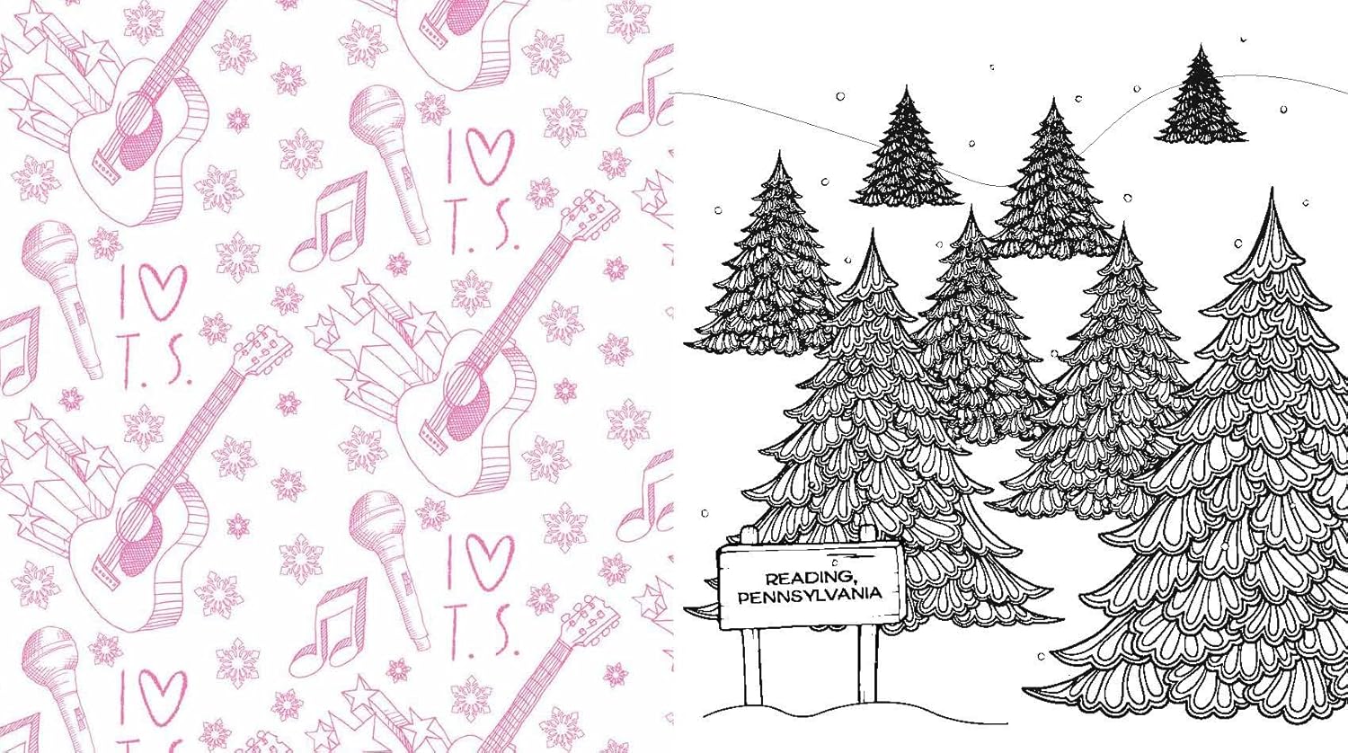 Unofficial Taylor Swift Christmas Coloring Book