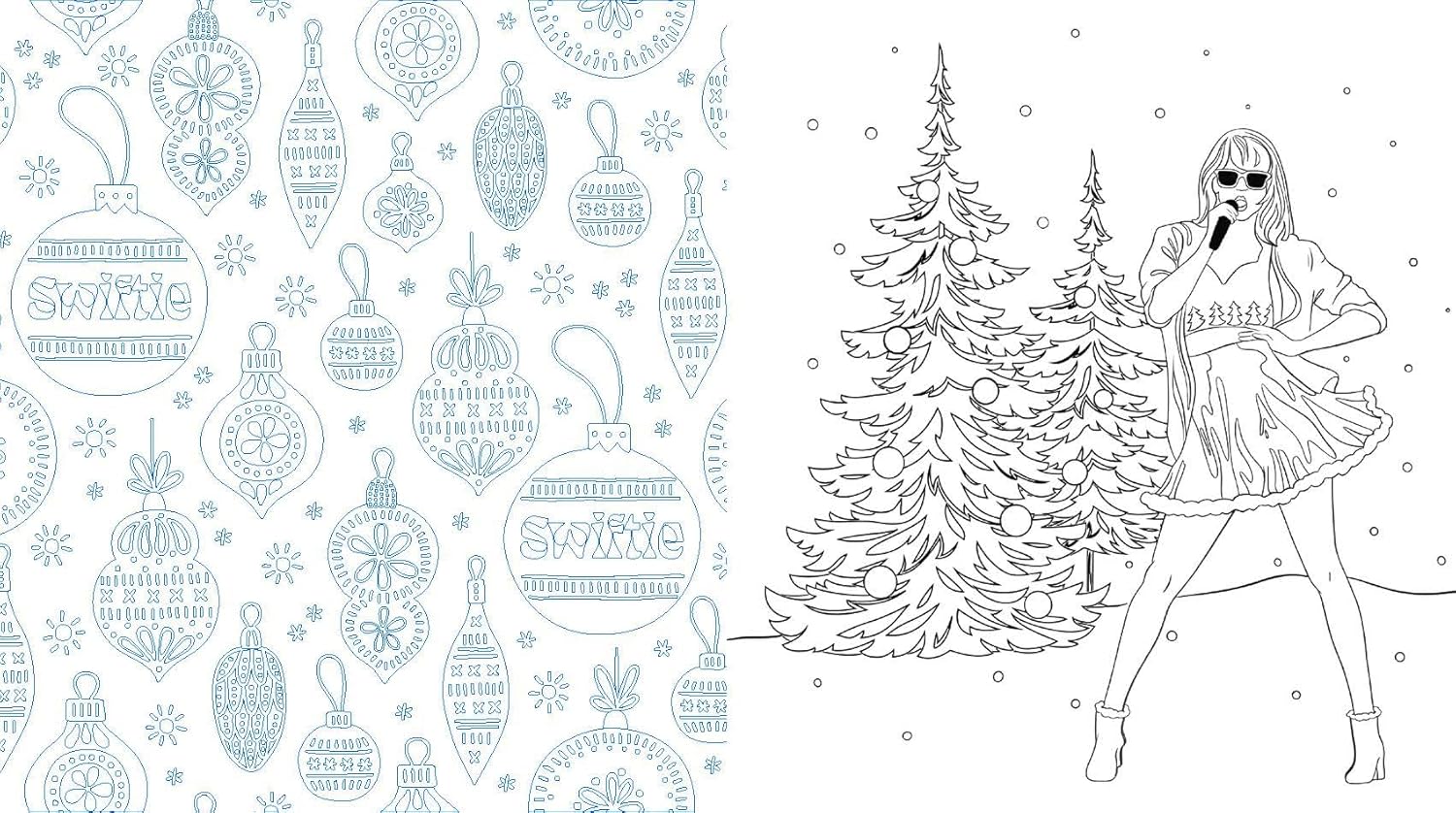 Unofficial Taylor Swift Christmas Coloring Book