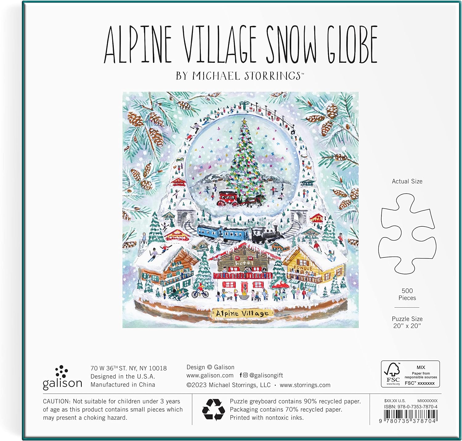 Puzzle 500 Foil Michael Storrings Alpine Village