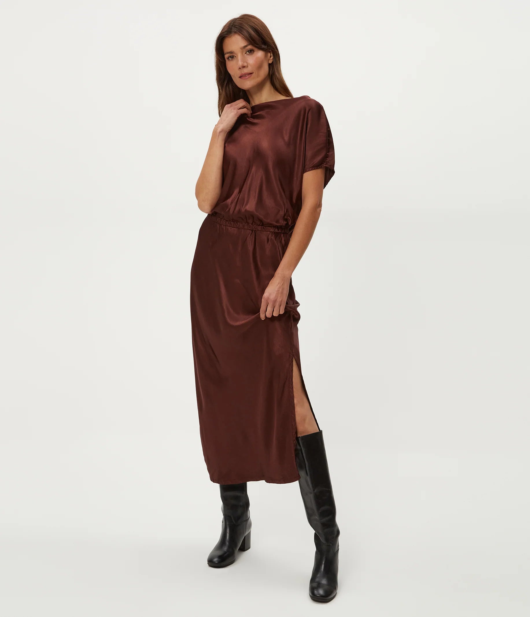 Karter Satin Midi Dress