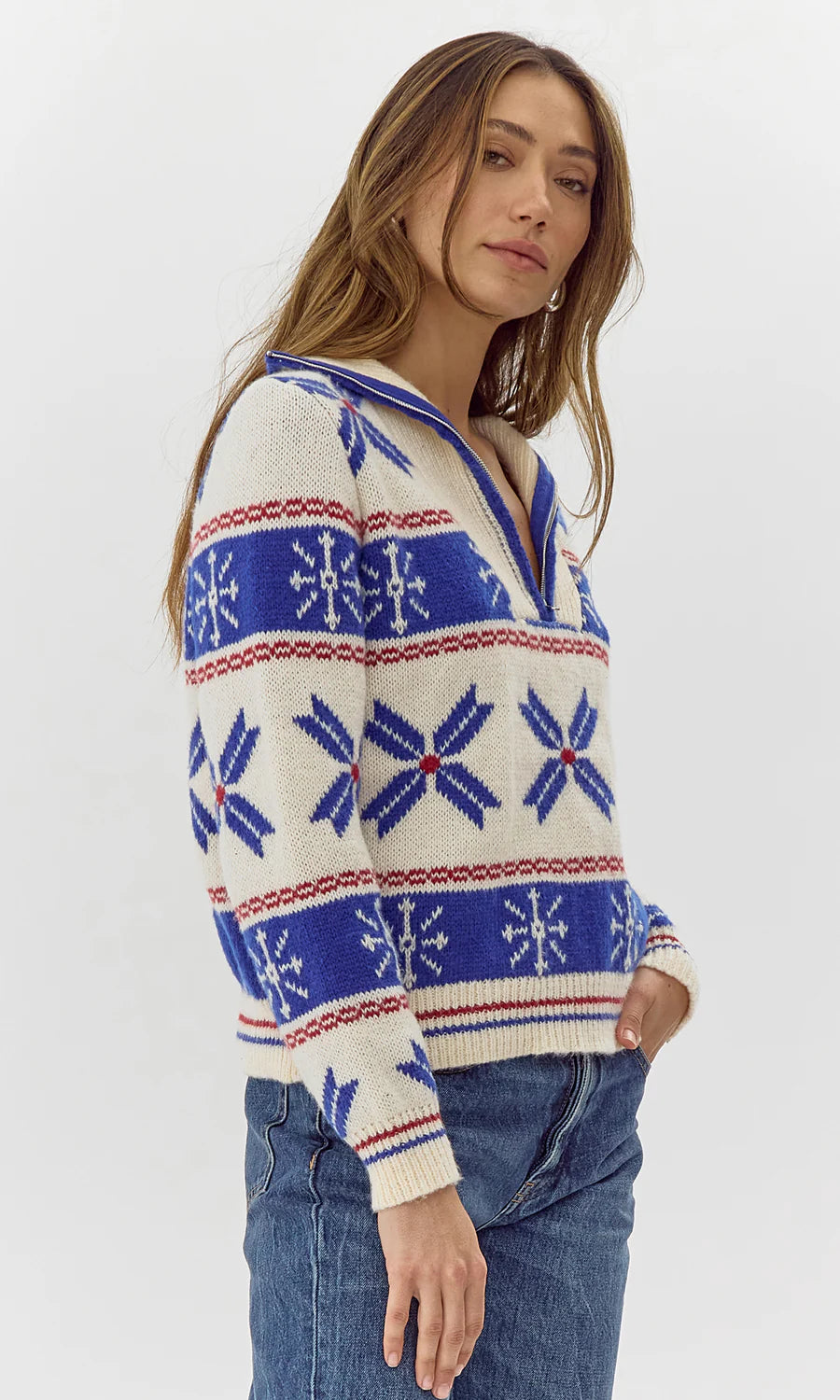 Nixie Collard Knit Sweater