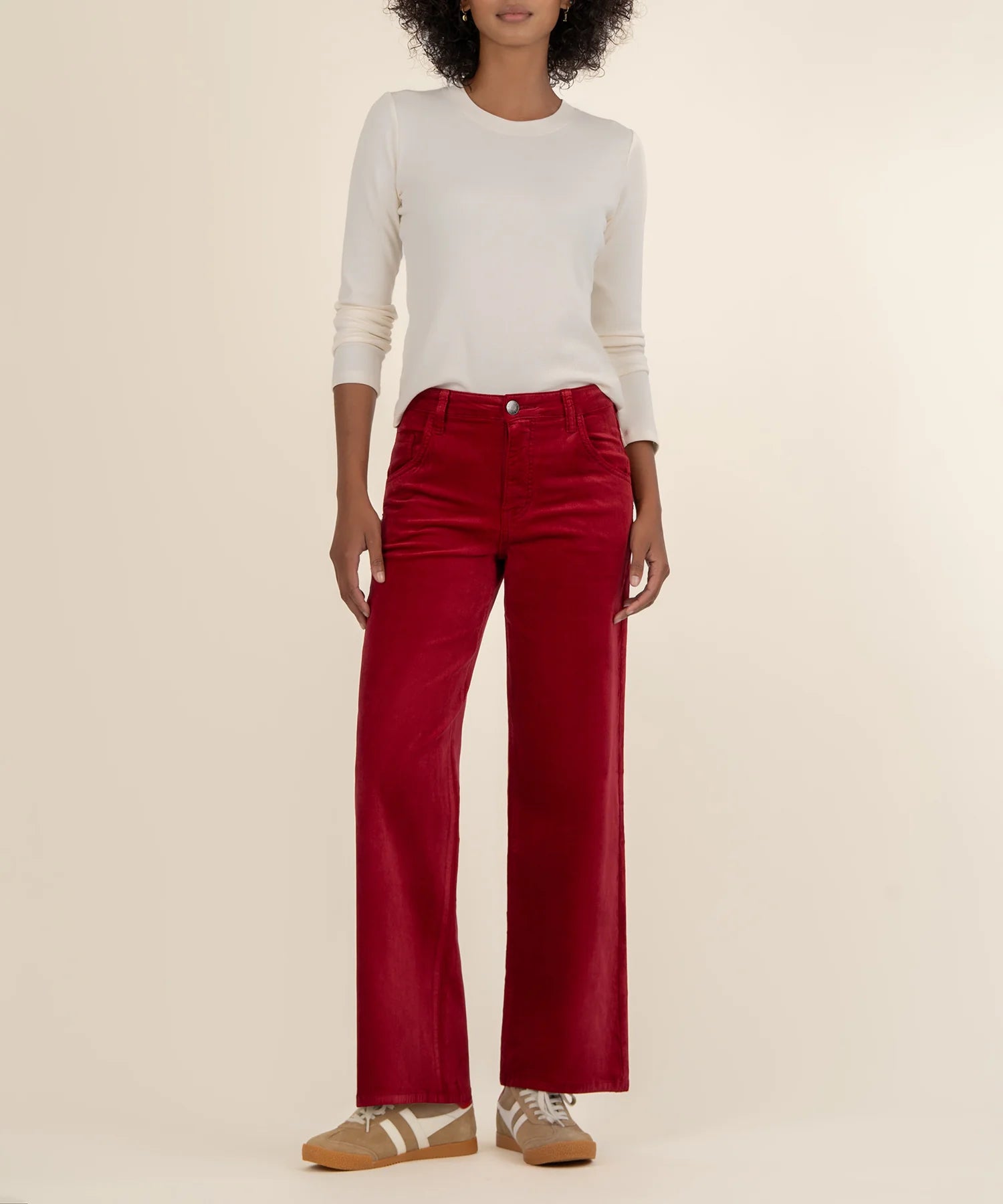 Velveteen High Rise Flare