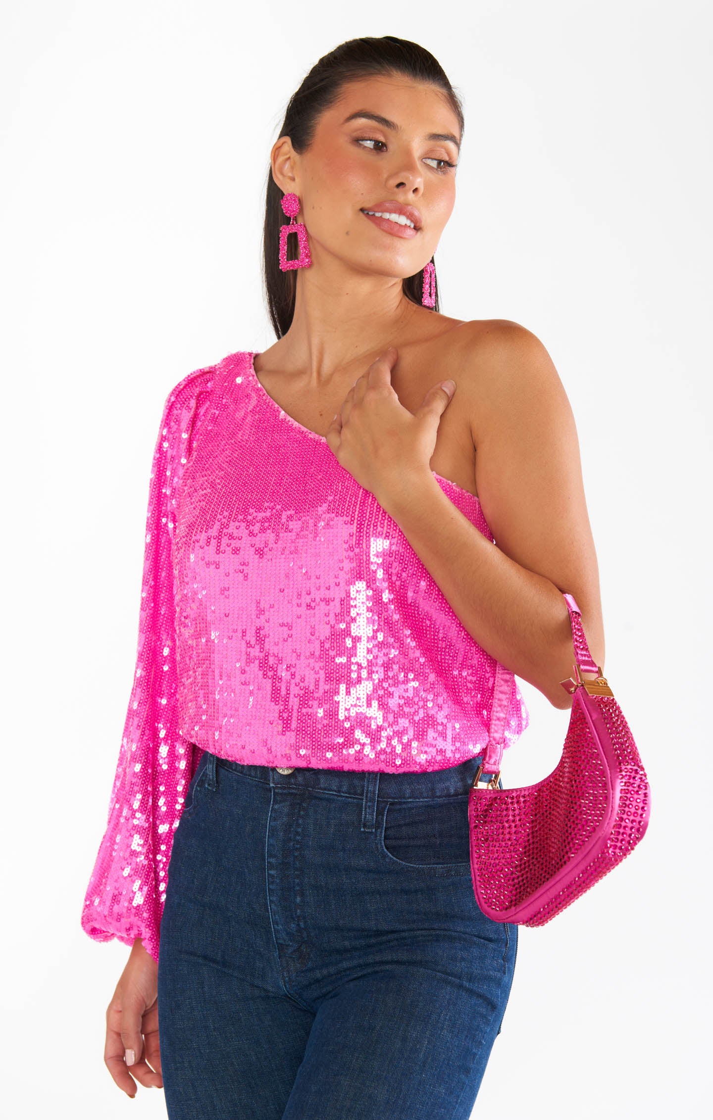 Party Top ~ Bright Pink Sequins – Show Me Your Mumu
