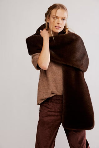 Snow Angel Faux Fur Scarf