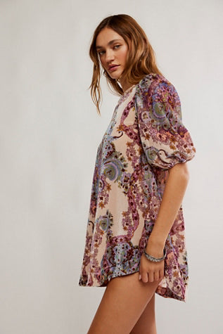Maye Printed Velvet Tunic