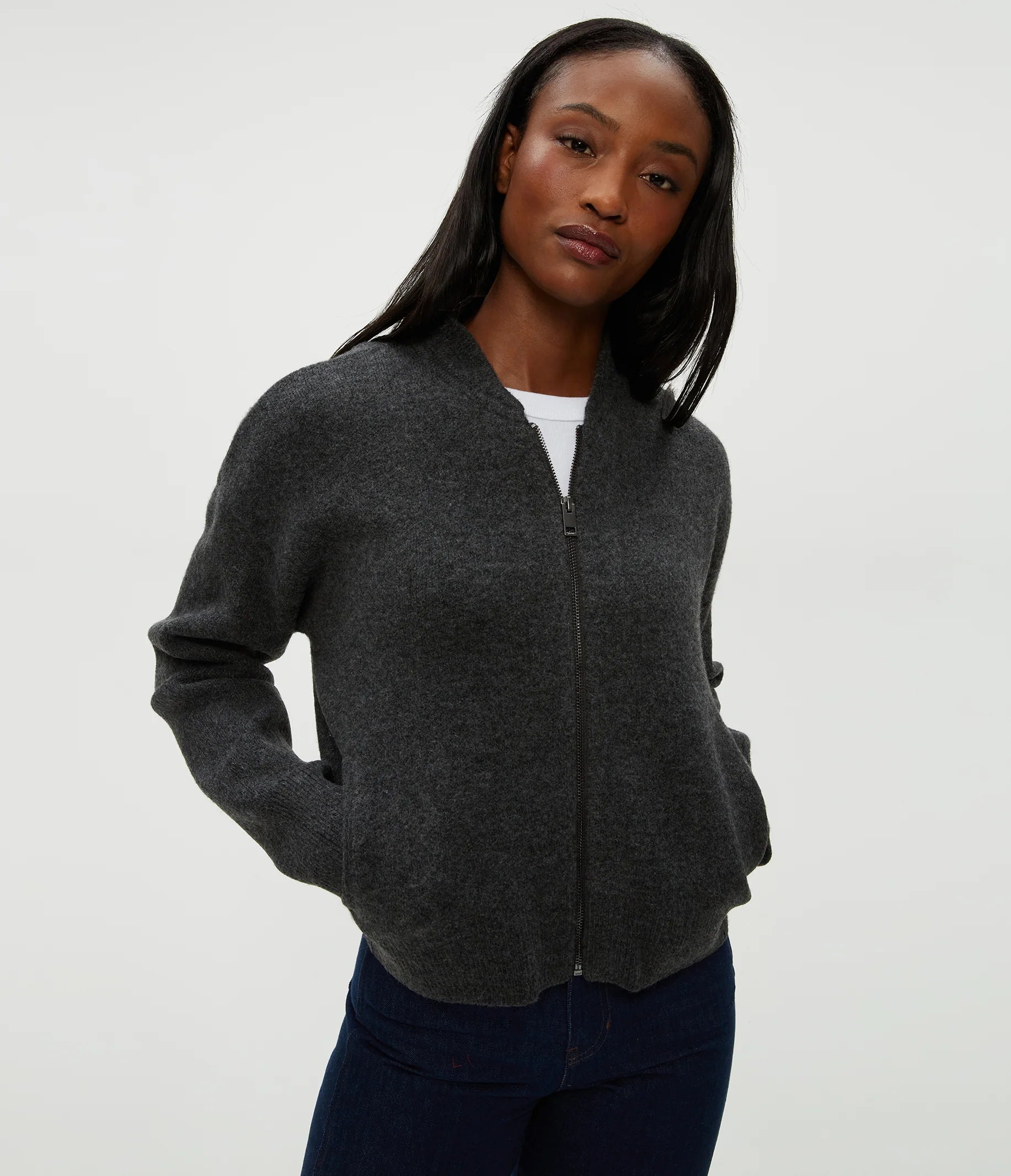 Lidia Cropped Bomber Jacket