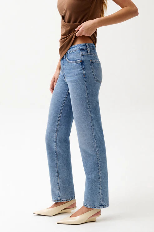 Aleks High Rise Straight Long Jean