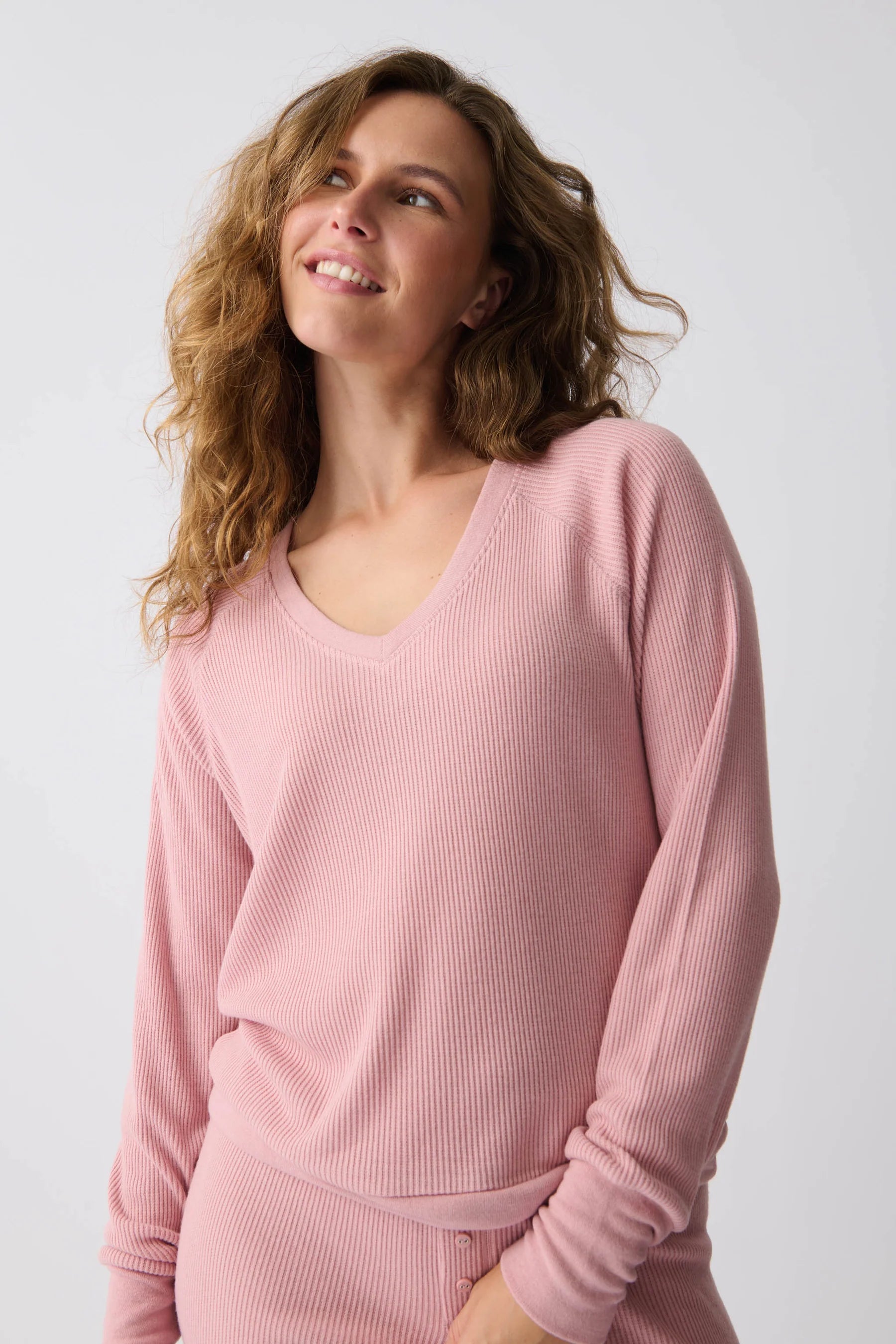 Textured Essentials Long Sleeve Top