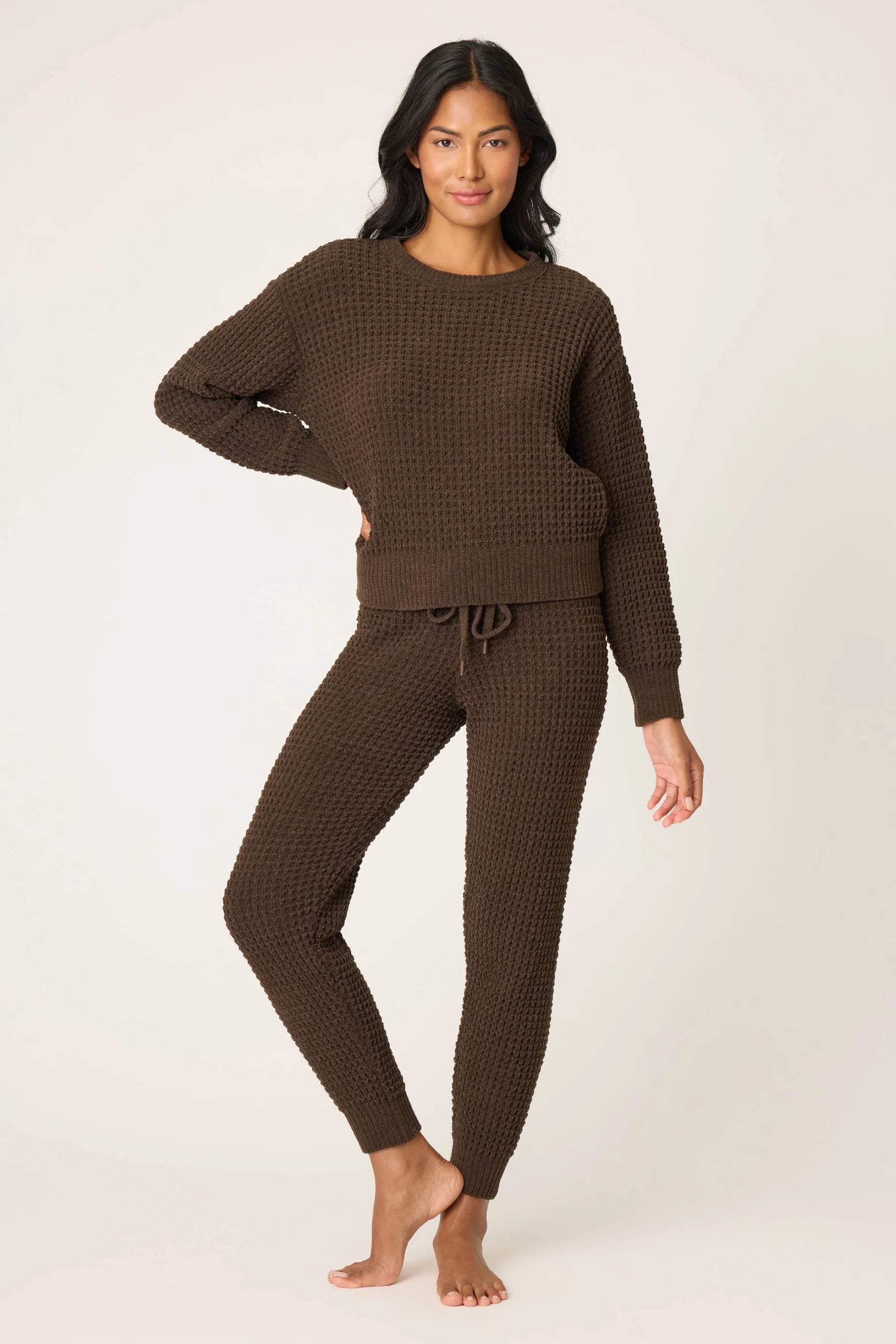 Chenille Waffle Banded Pants