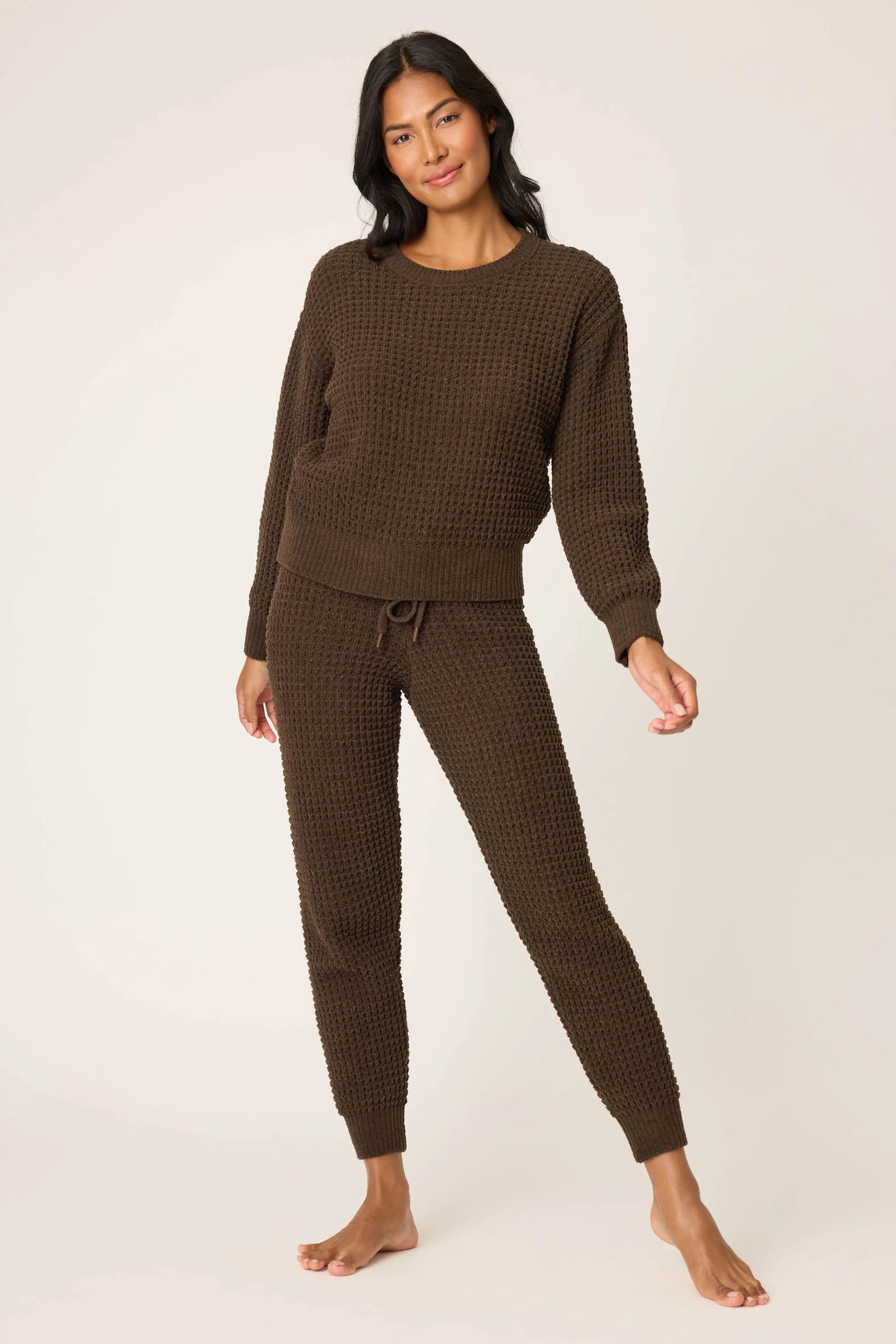Chenille Waffle Banded Pants
