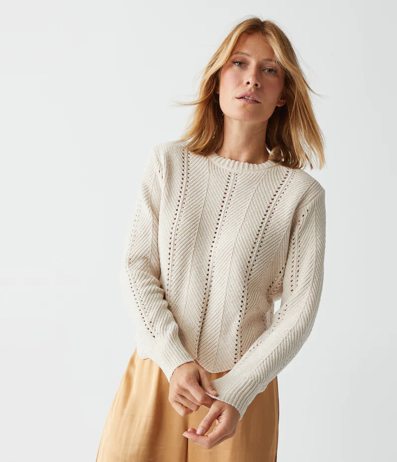 Lakin Cropped Crew Neck Pullover