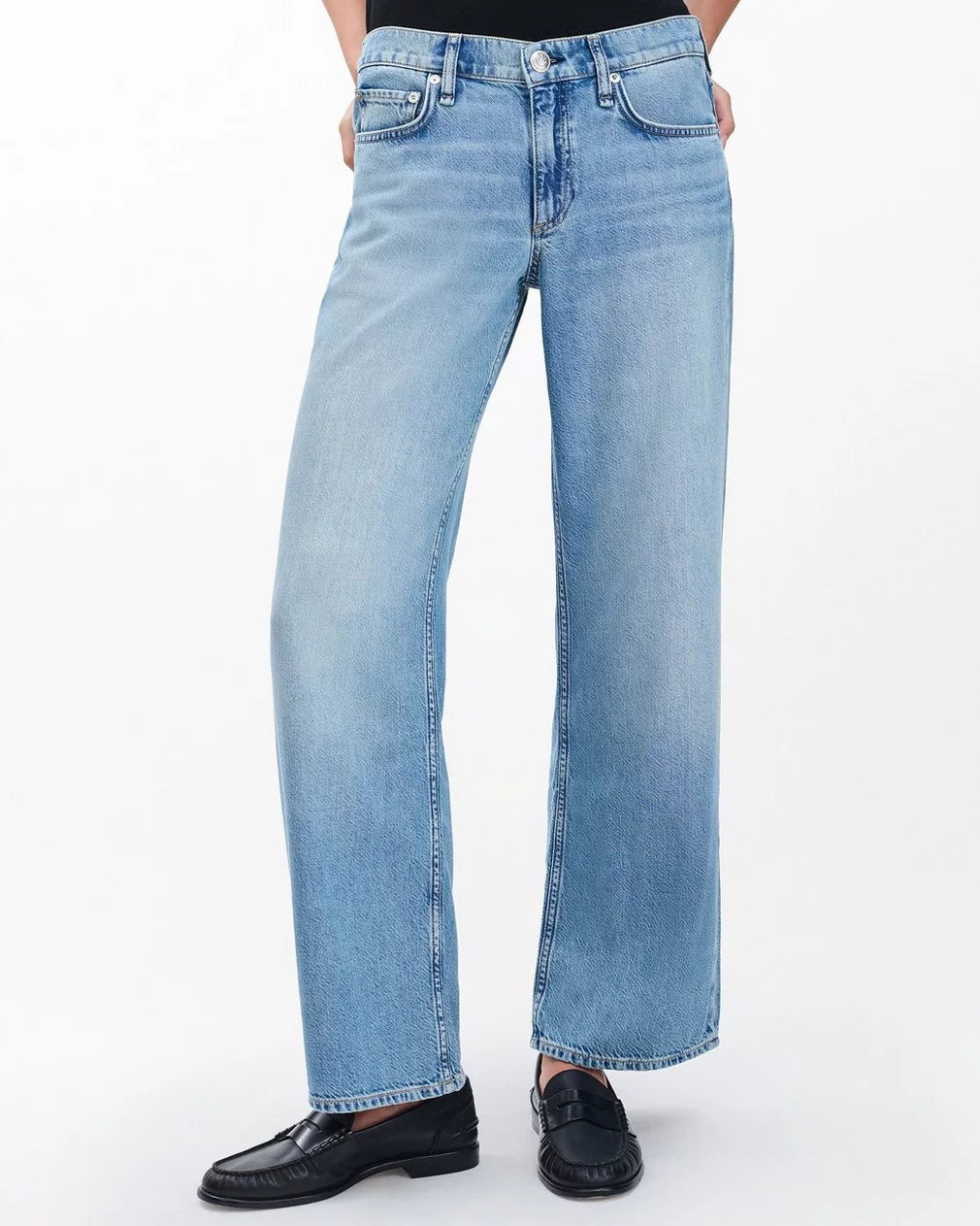 Saige Ankle Relaxed Straight Jeans