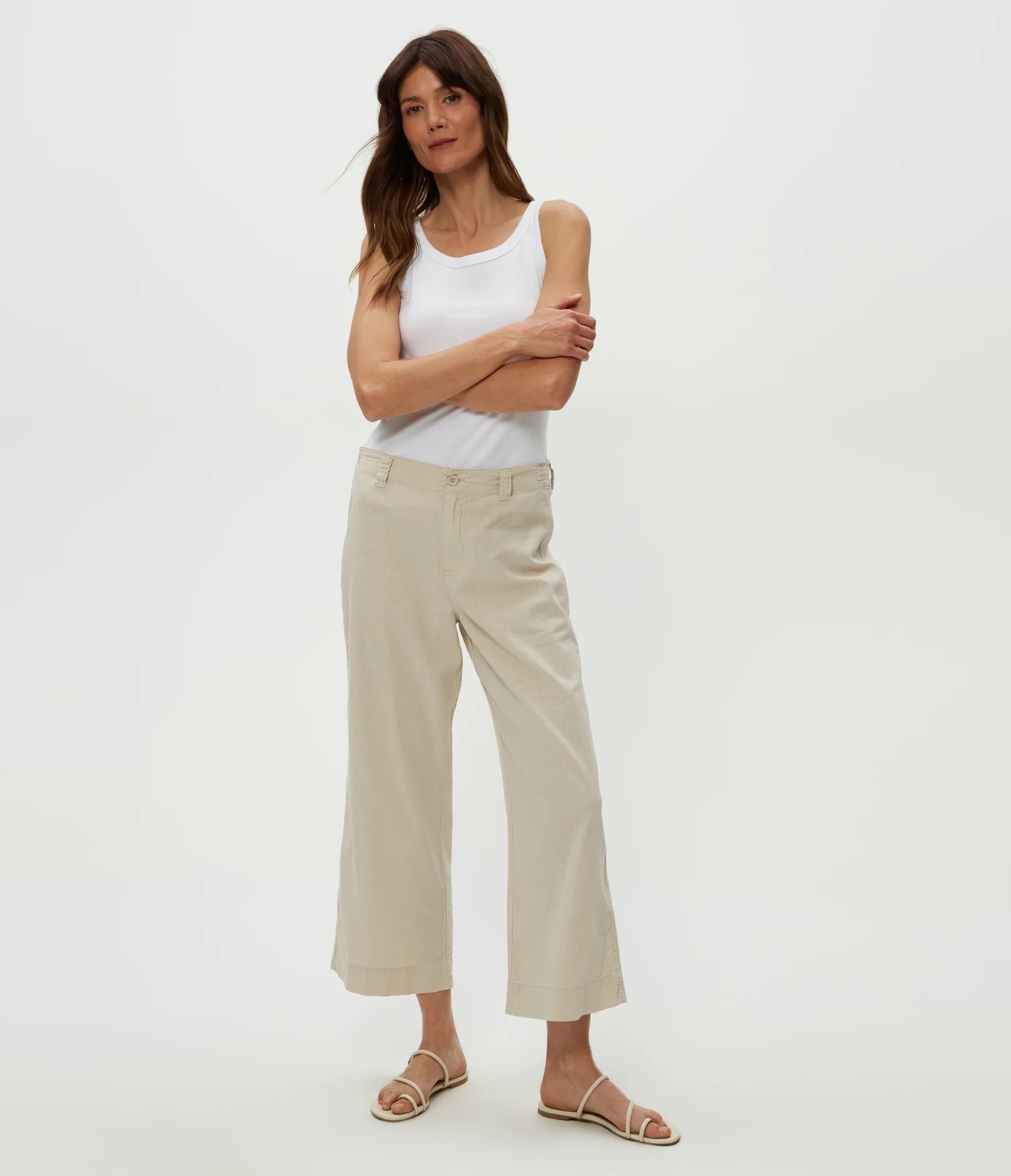 Geraldine Cropped Straight Leg Pant