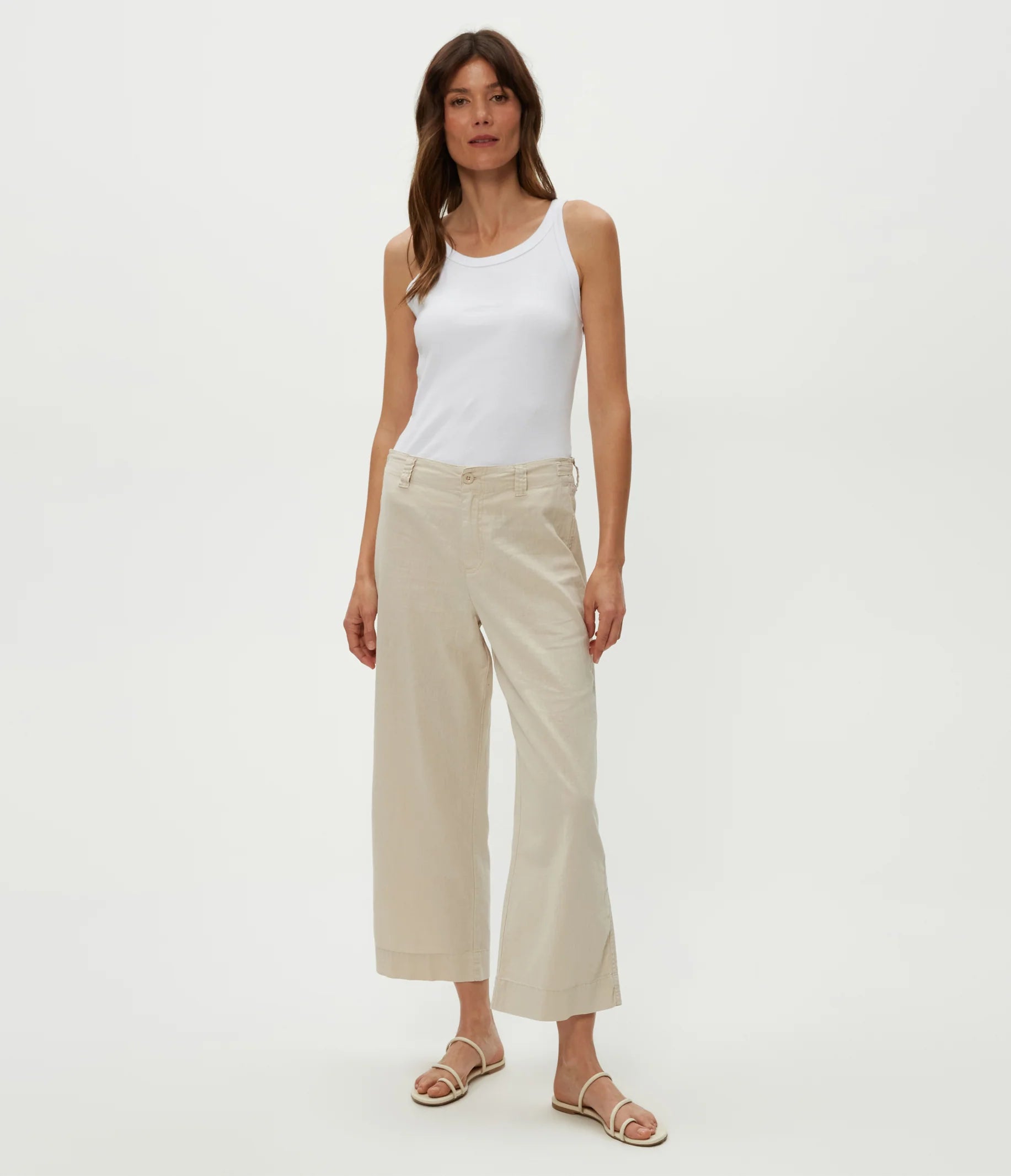 Geraldine Cropped Straight Leg Pant