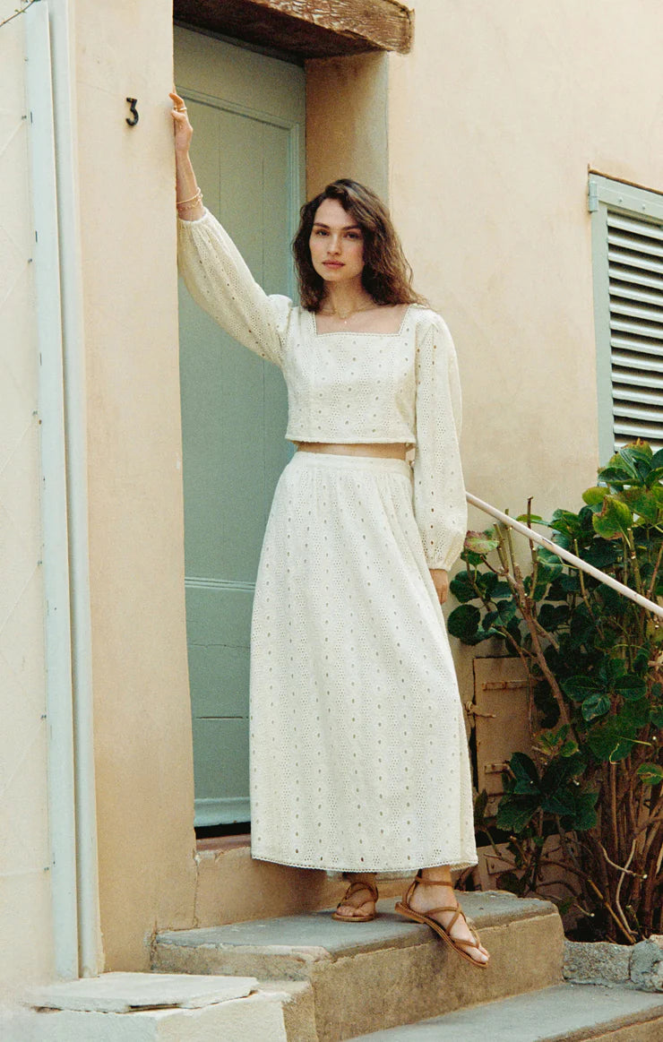 Bria Eyelet Skirt
