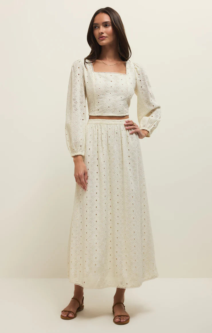 Bria Eyelet Skirt