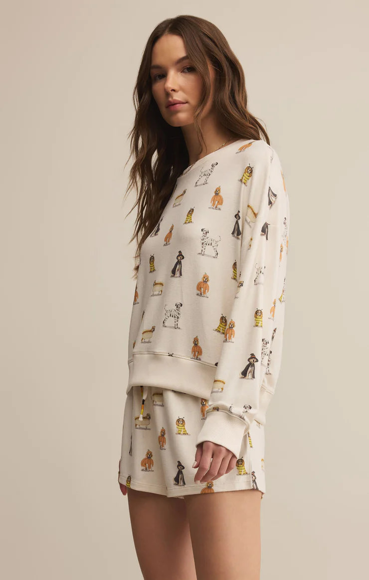 Elle Pup Long Sleeve Top