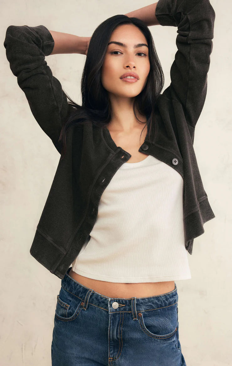 Daily Knit Denim Cardigan