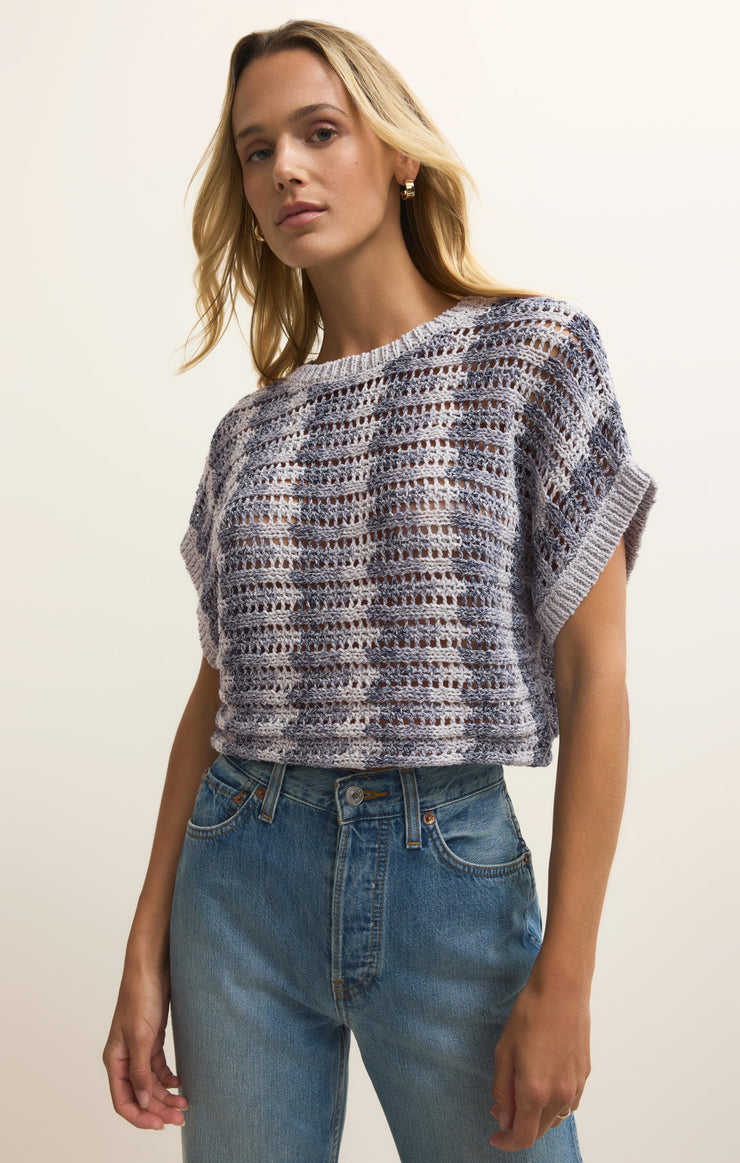 Ballast Crochet Stripe Top