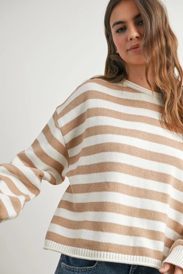 Stripped Sweater Top