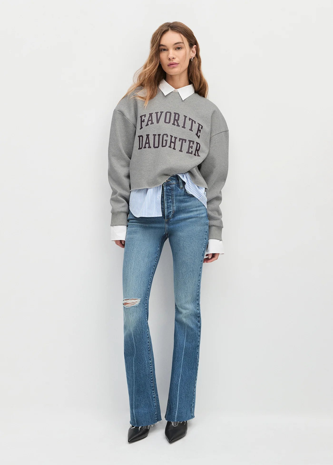 The Cropped Collegiate Sweatshirt