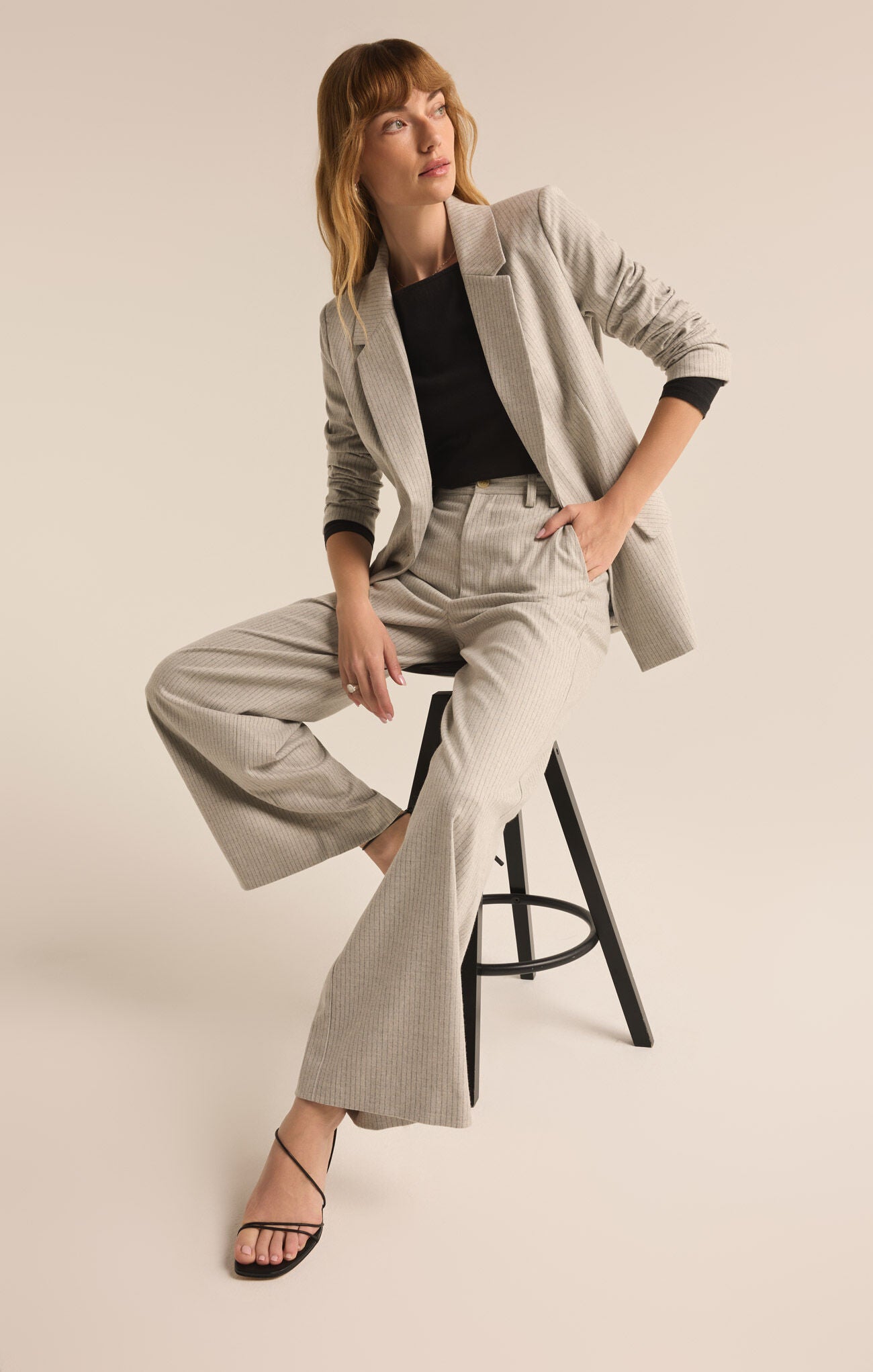 Evette Pinstripe Pant