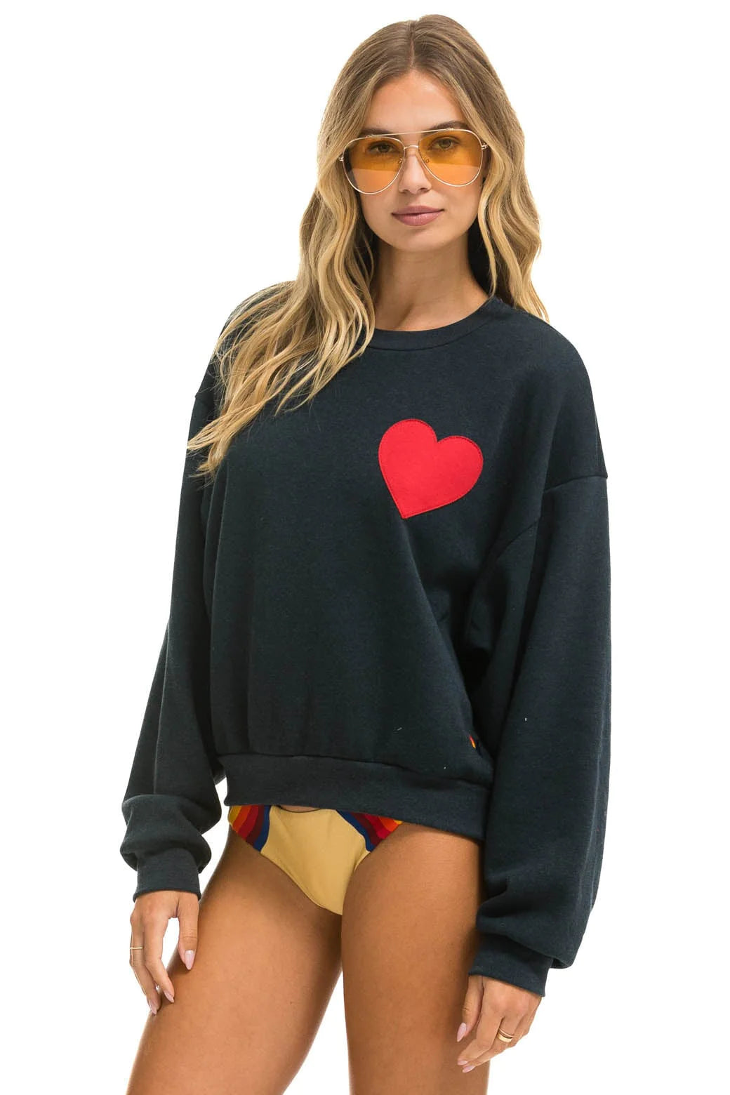 Heart Stitch Crew Sweatshirt