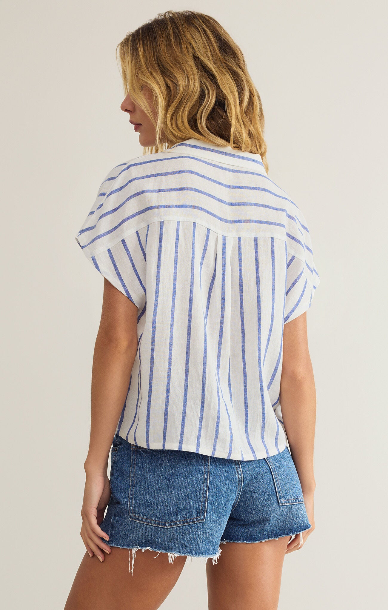 Parallel Button Down Top