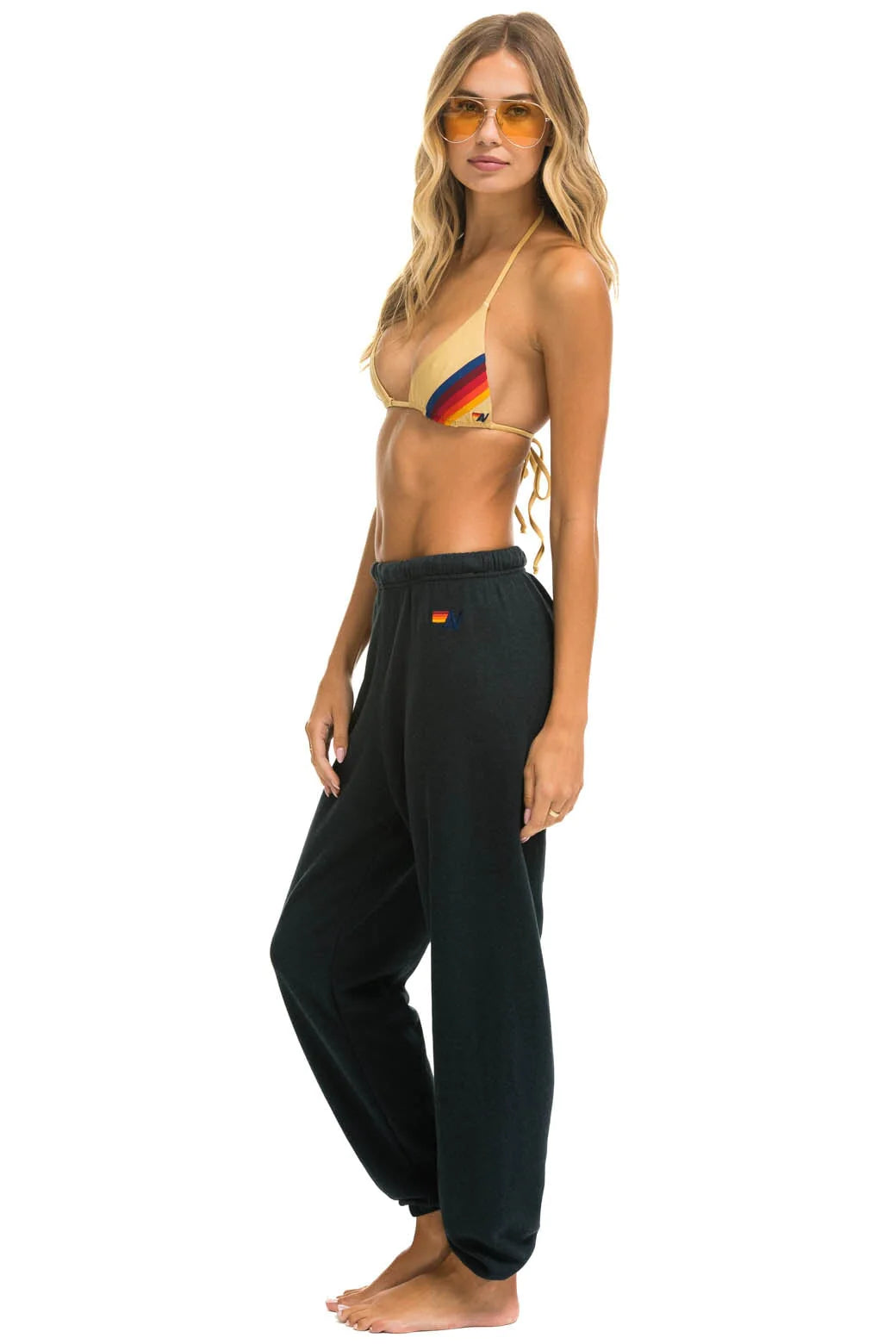 Rainbow Embroidery Sweatpants