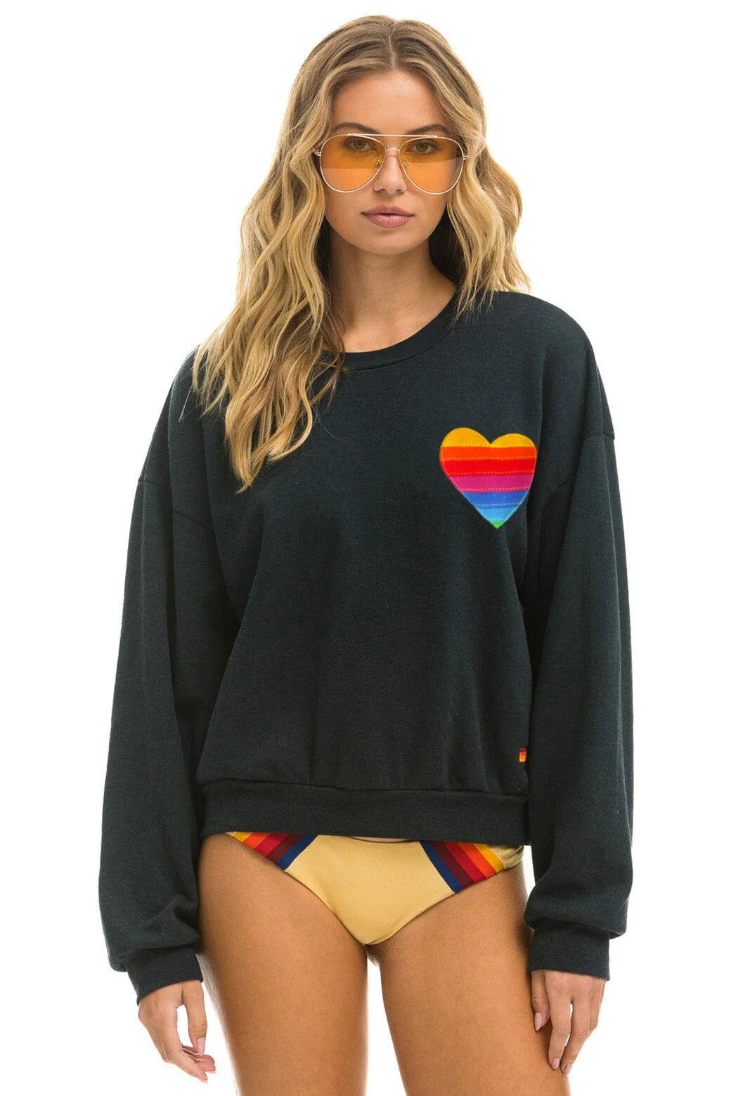 Rainbow Heart Stitch Crew