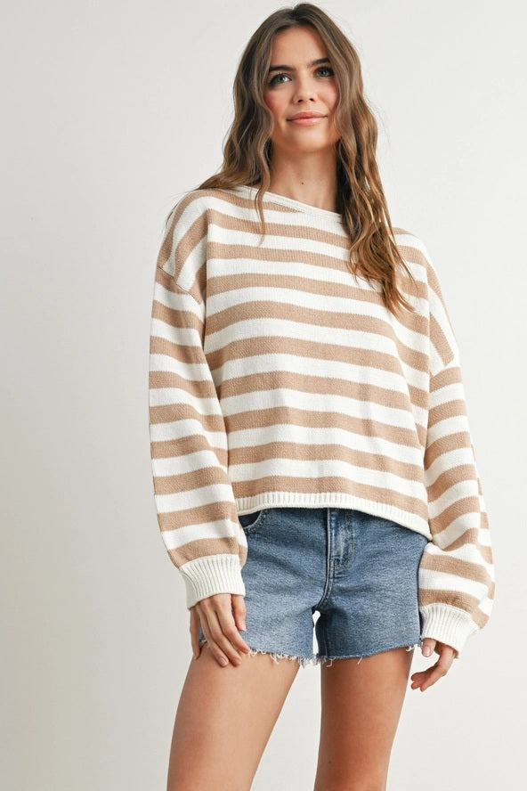 Stripped Sweater Top