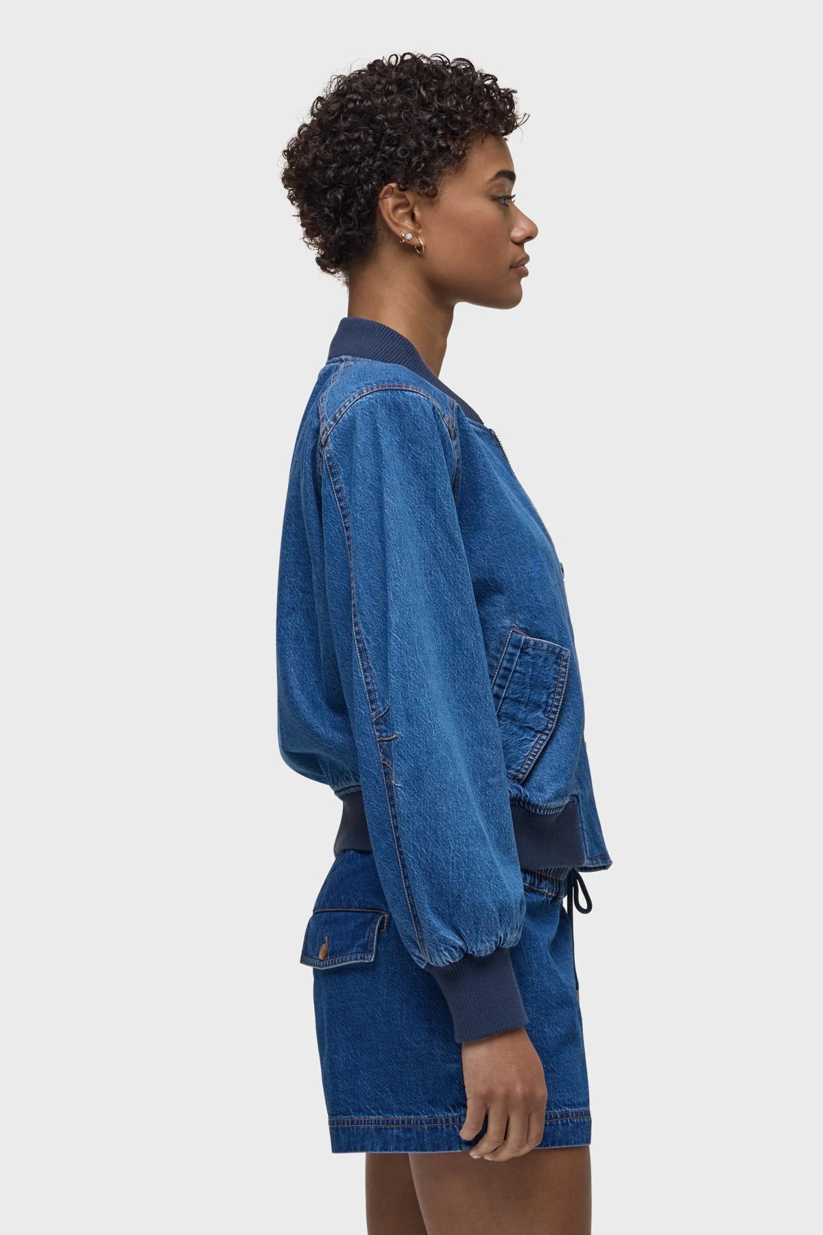 Denim Bomber Jacket